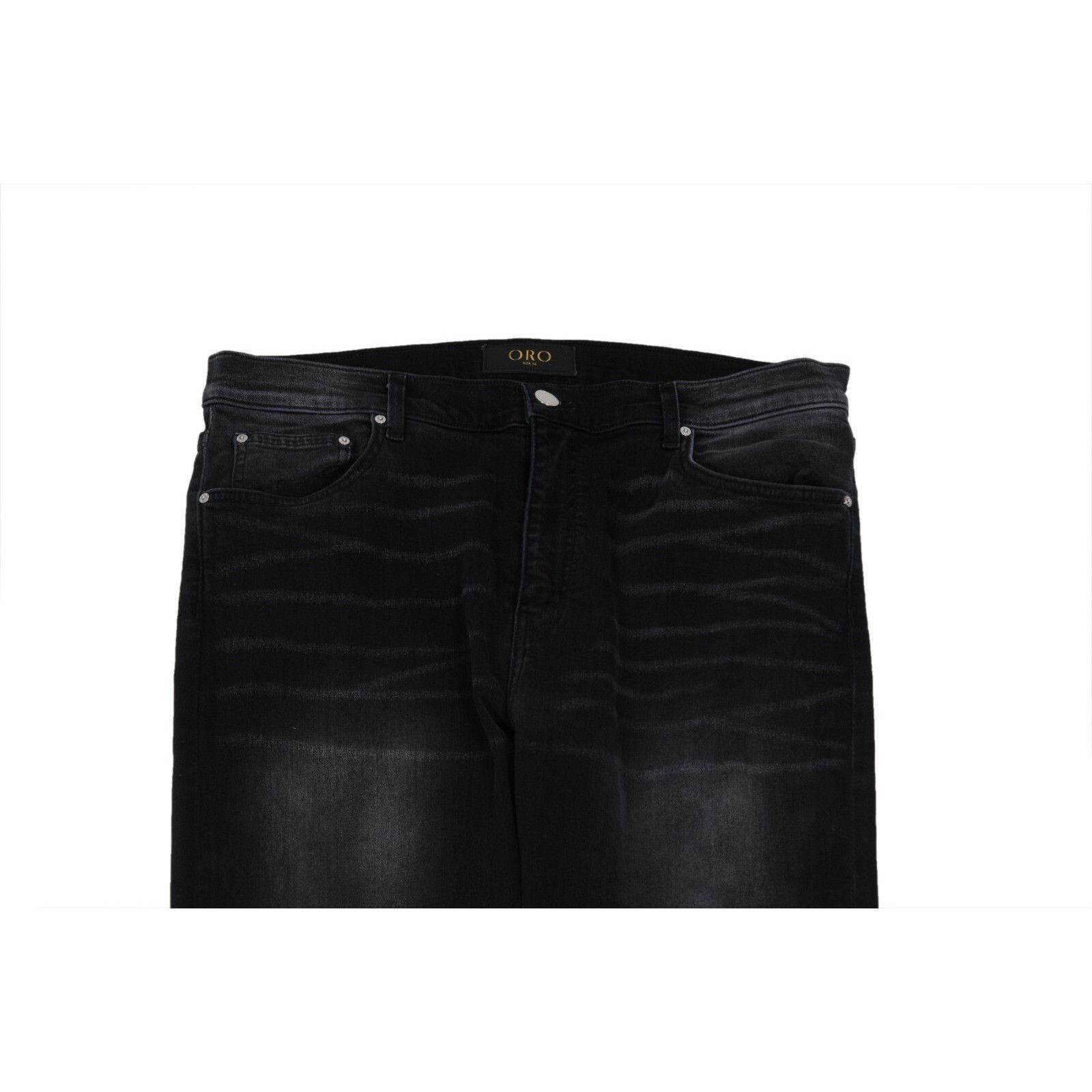 Oro Los Angeles Oro Mens The Mar Jeans Vintage Black Slim Leg Size US 36 / EU 52 - 5 Thumbnail