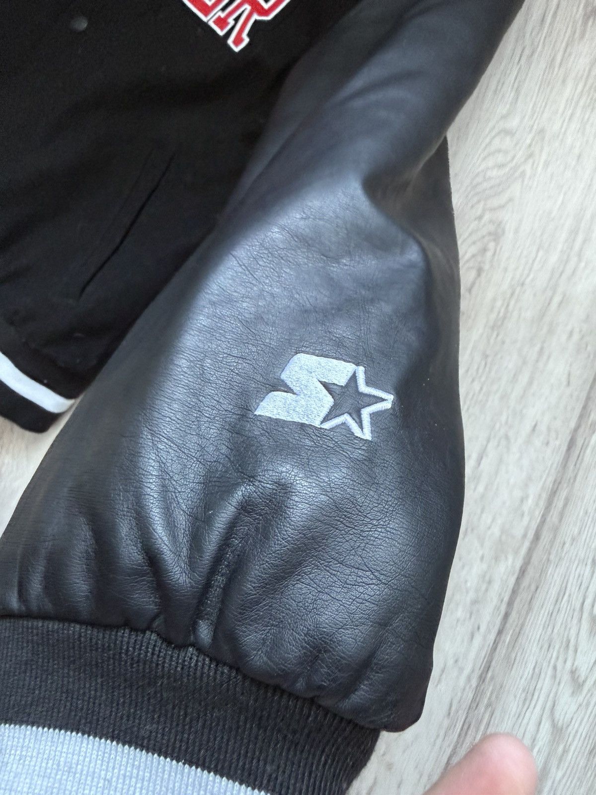Starter Starter Black Label Varsity Jacket Wool LeatherOversized Fit Size US S / EU 44-46 / 1 - 14 Thumbnail