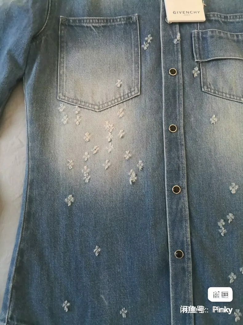 Givenchy Givenchy Denim Shirt Jacket Size US S / EU 44-46 / 1 - 4 Thumbnail