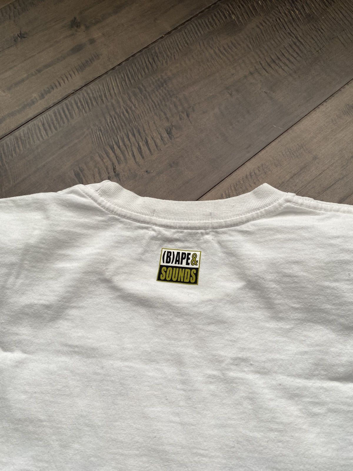 Bape A Bathing Ape B(APE) Sounds White Tee - (M) Size US M / EU 48-50 / 2 - 5 Thumbnail