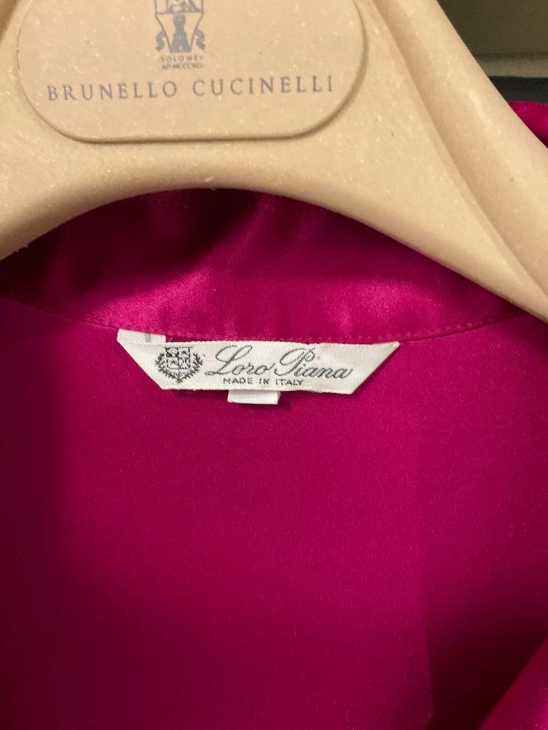 Loro Piana Loro Piana Rose red heavy silk shirt Size S / US 4 / IT 40 - 3 Thumbnail