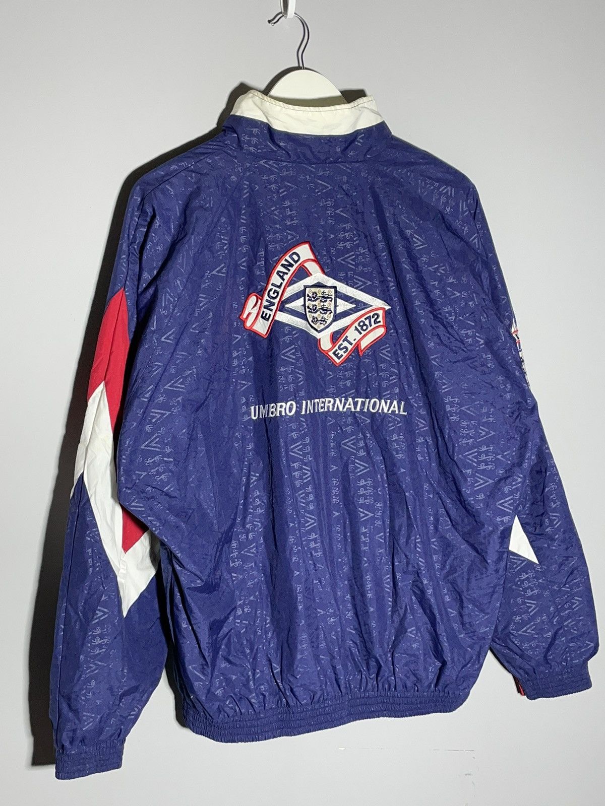 Umbro × Vintage England 1992 Umbro Vintage Y2k Streetwear Tracksuit Jacket Size US L / EU 52-54 / 3 - 11 Thumbnail