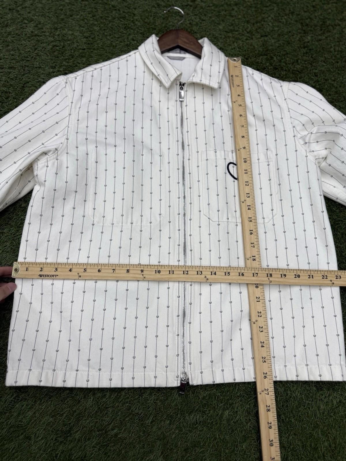 Dior Dior Valentine Striped Denim Jacket Size (50) White RARE Size US L / EU 52-54 / 3 - 11 Thumbnail