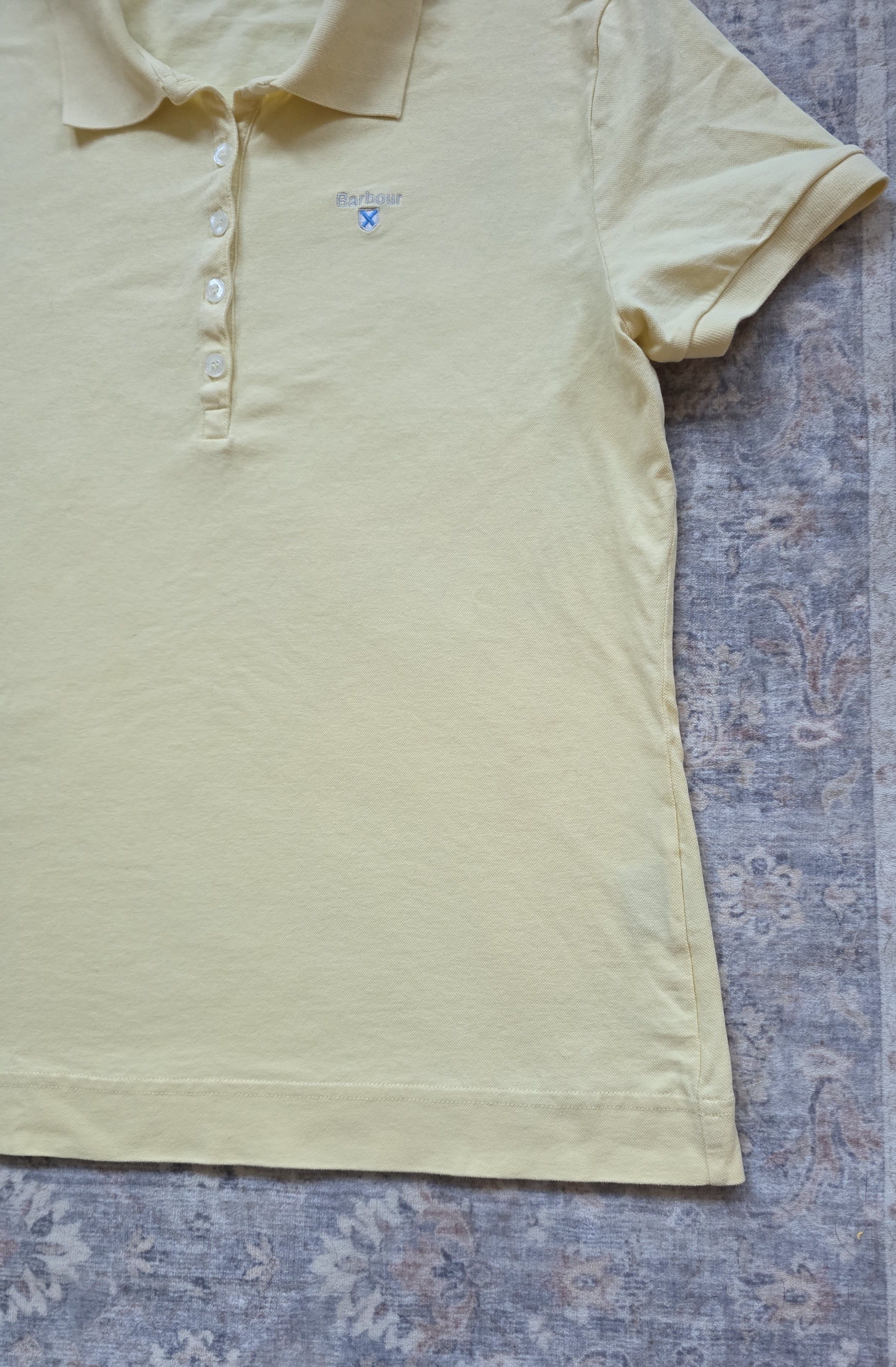 Barbour Barbour women's polo t-shirt XL Yellow basic Size XL / US 12-14 / IT 48-50 - 5 Thumbnail