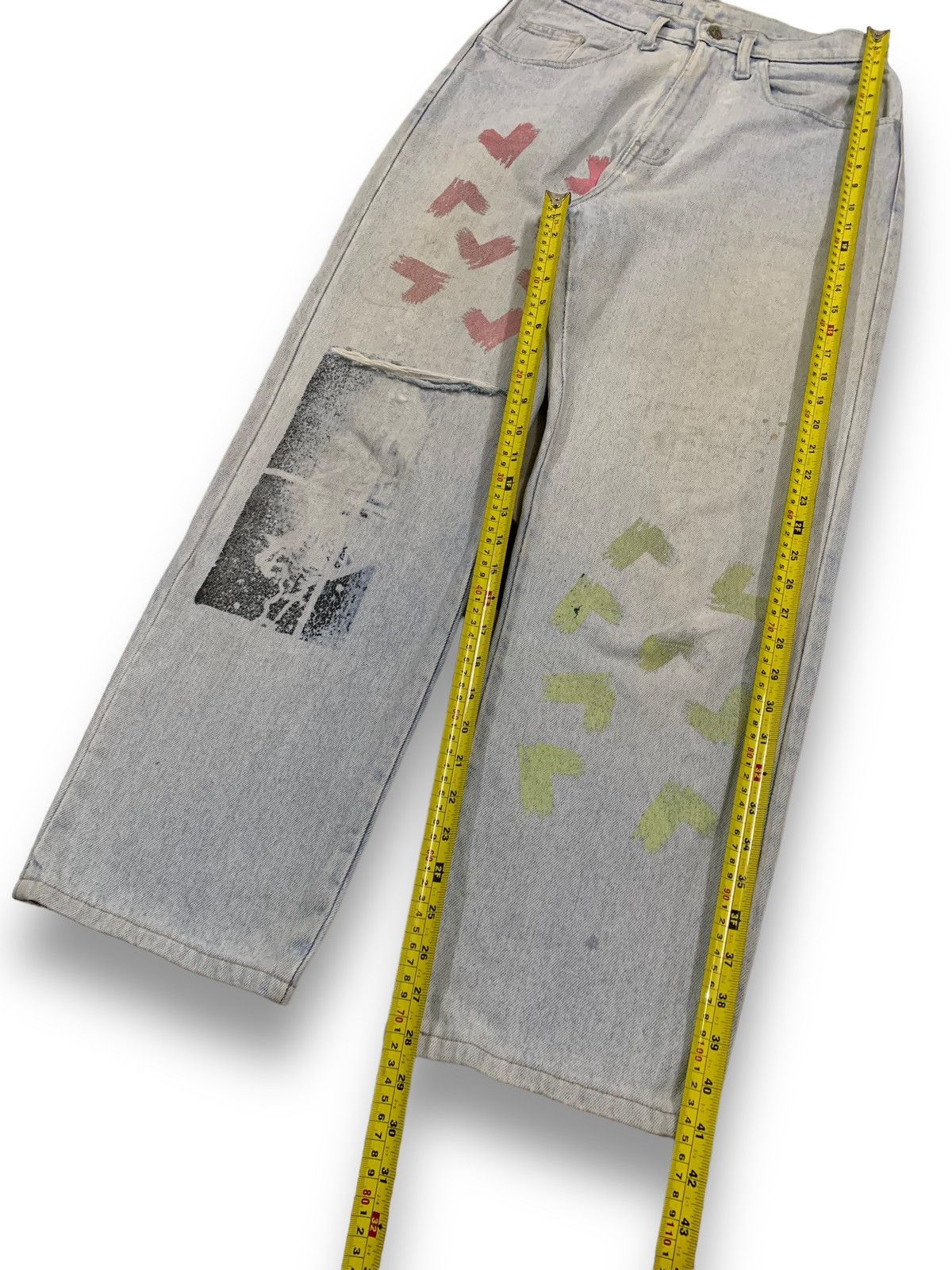 Ocean Pacific Vintage Y2K Ocean Pacific Imprinted Baggy Distressed Jeans Size US 30 / EU 46 - 16 Thumbnail