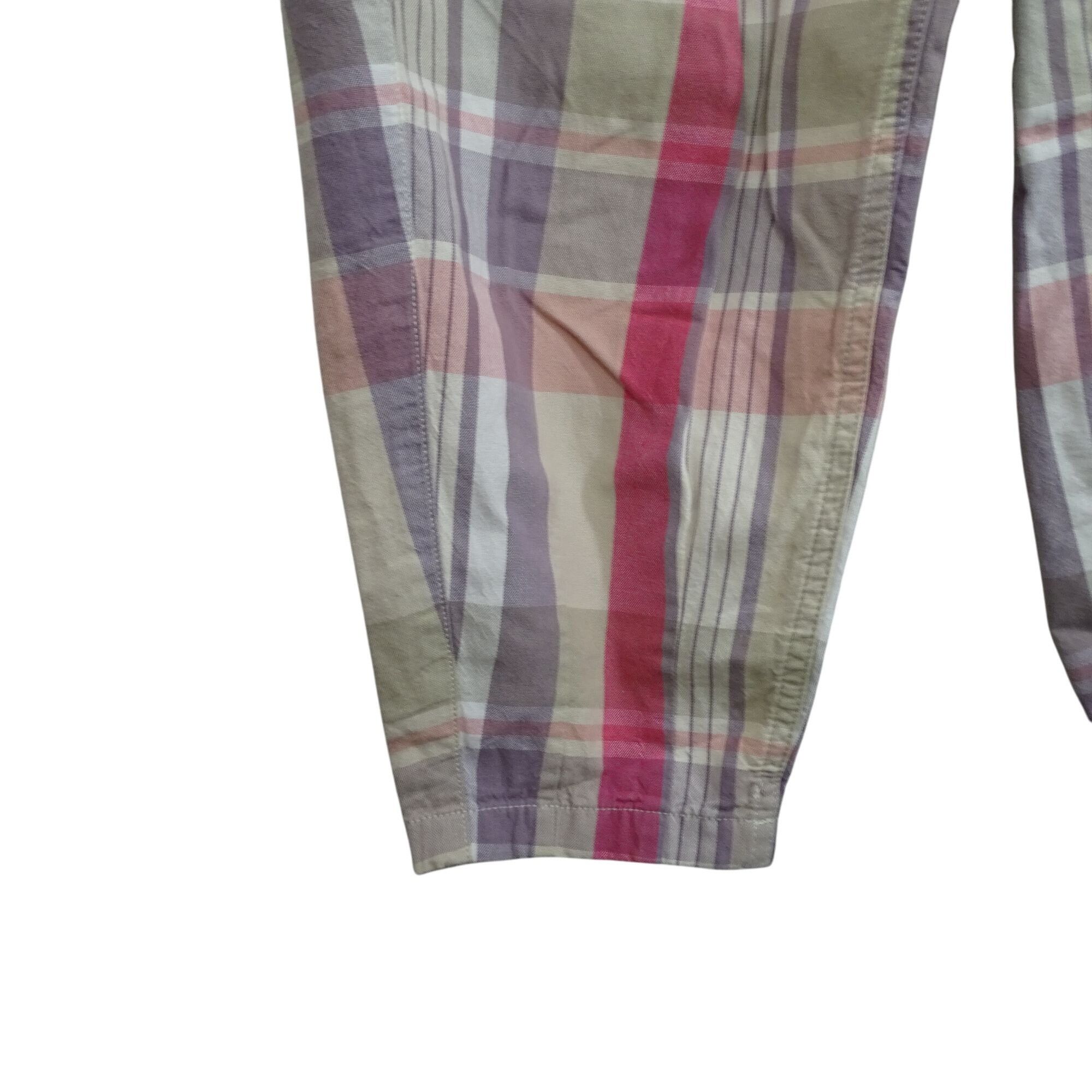Polo Ralph Lauren Polo Ralph Lauren Plaid Pull on Tapered Pants Women Size XS Size 26" / US 2 / IT 38 - 3 Thumbnail