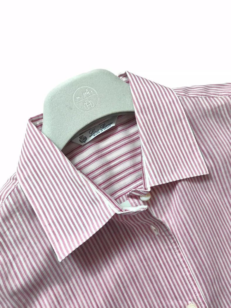 Loro Piana Loro Piana Silk Cotton Striped Shirt Size US M / EU 48-50 / 2 - 5 Thumbnail