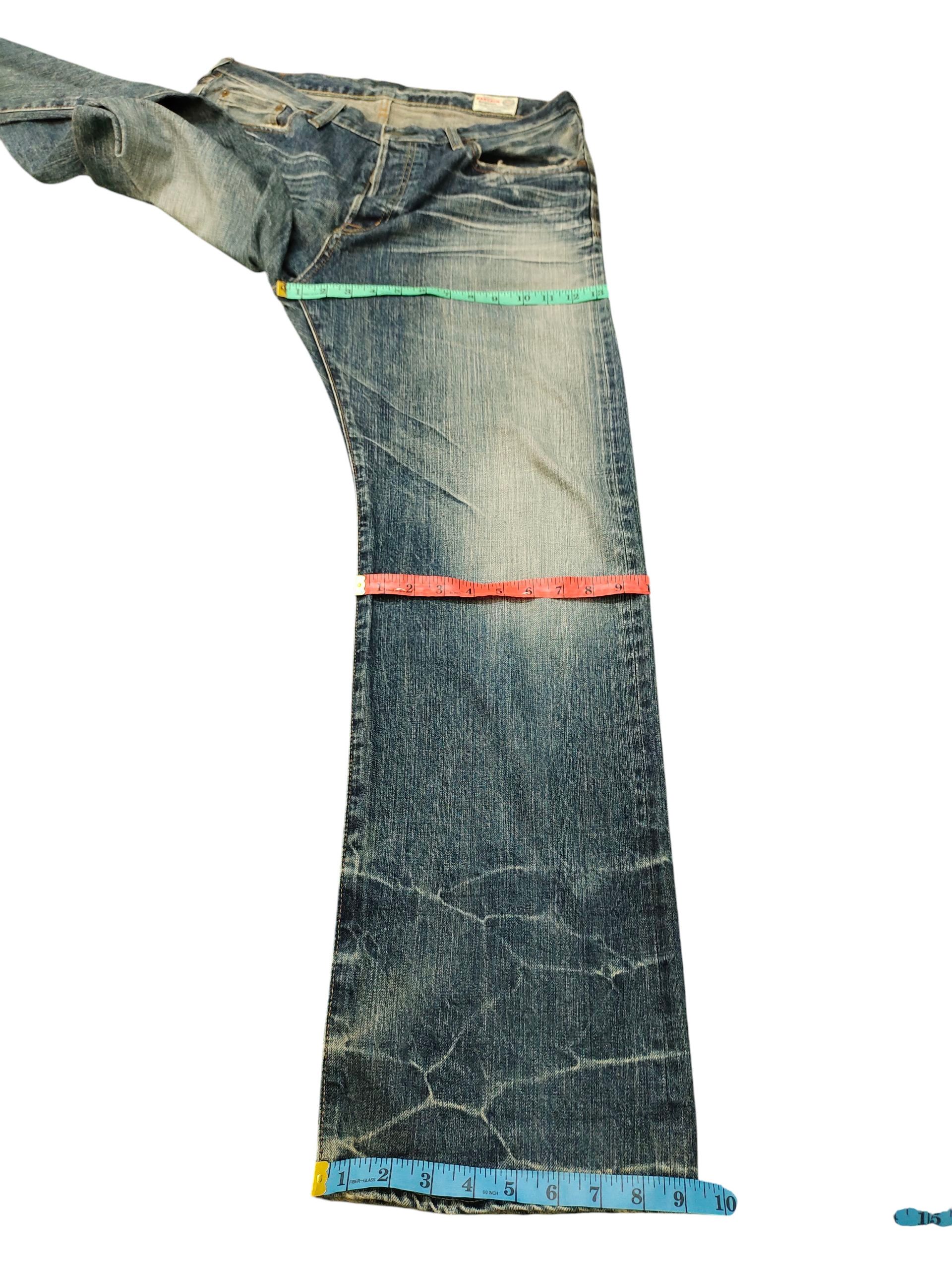 Kapital Vintage 90s Bartack Japan Selvedge Clawmark Distress Jeans Size US 35 - 18 Thumbnail