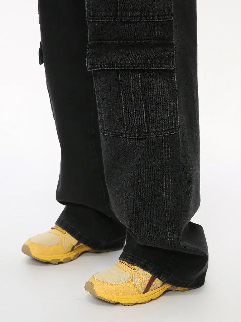 Japanese Brand Retro loose straight leg wide leg pocket jeans Size US 32 / EU 48 - 3 Thumbnail