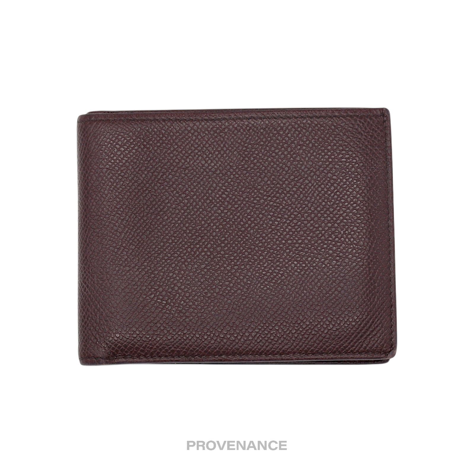 Hermes 🔴 Hermes Citizen Twill Compact Wallet - Bordeaux Epsom Size ONE SIZE - 2 Thumbnail