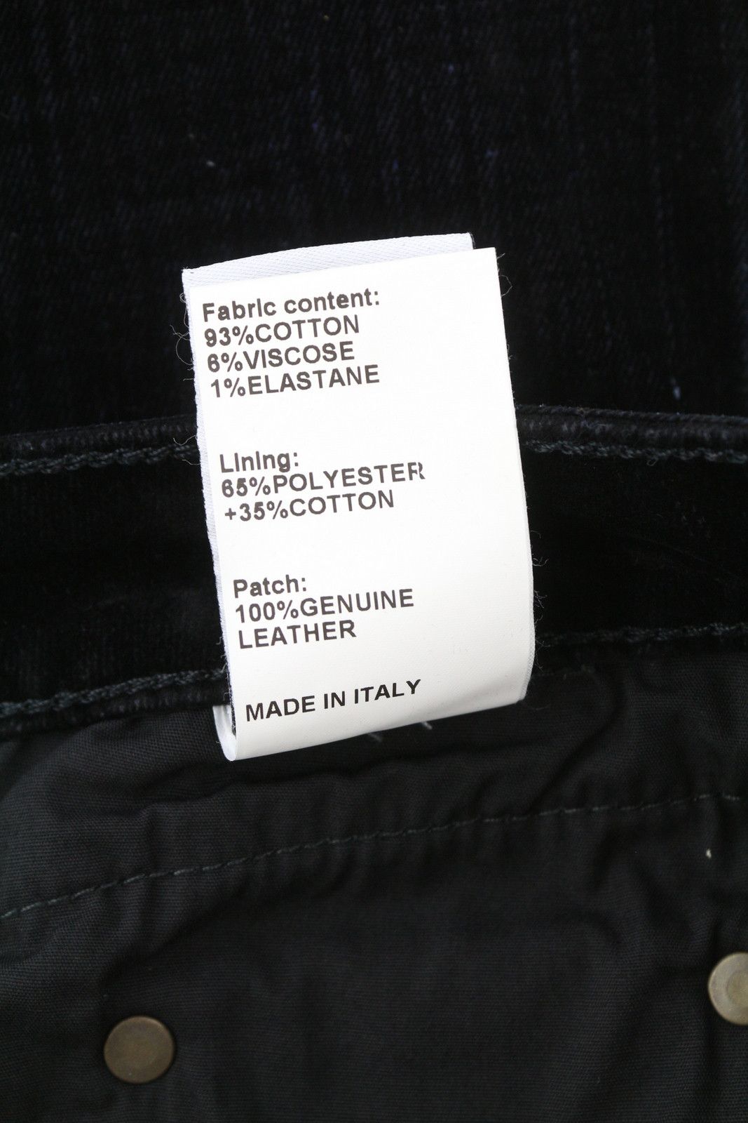 R13 BOY STRAIGHT 28 Flocked Black Velvet Cropped Dark 86249 Size 28" / US 6 / IT 42 - 10 Thumbnail