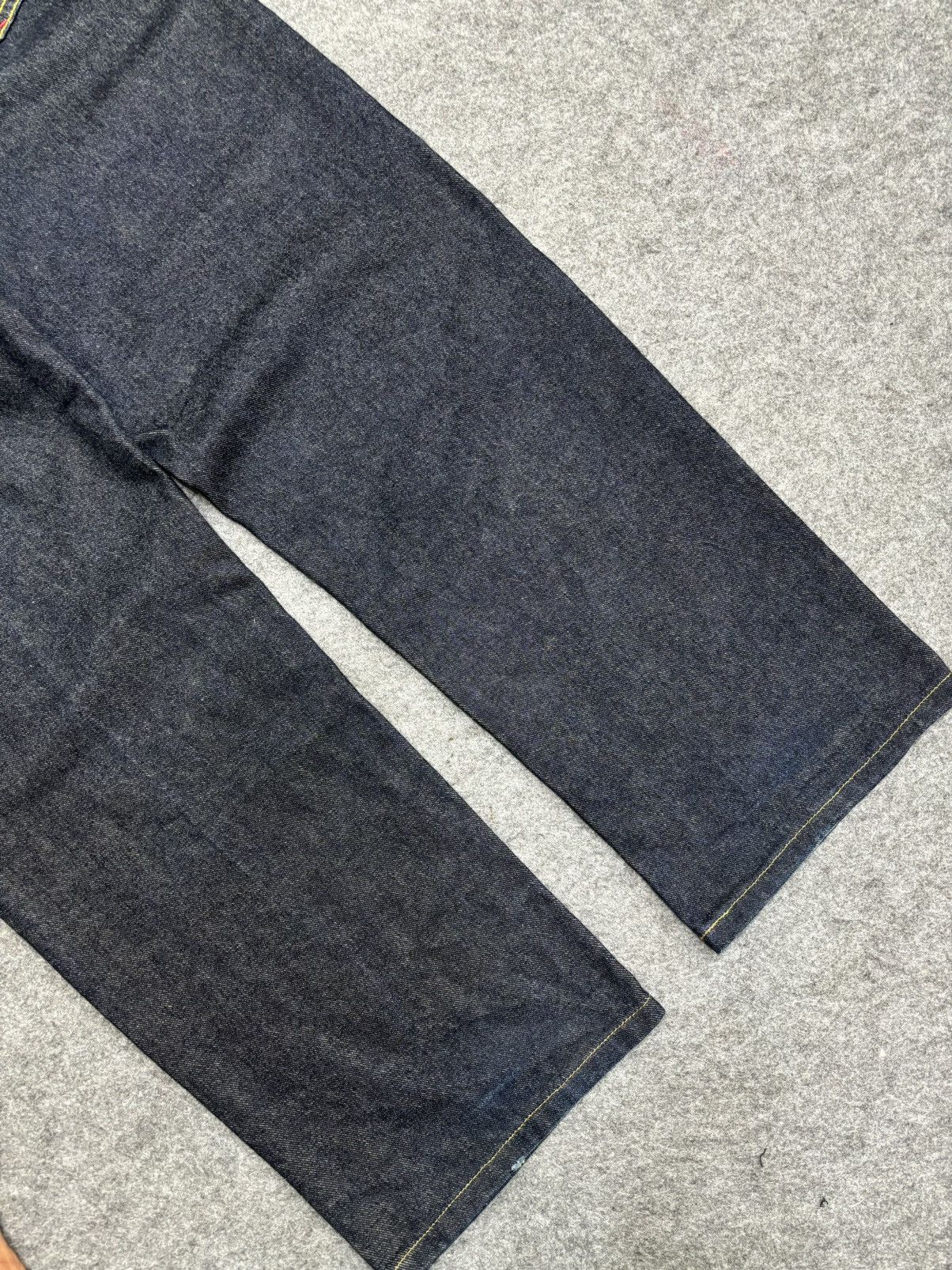 Japanese Brand 💥Baggy Embroidery💥Artisanal Japan Embroidery Denim F527 Size US 34 / EU 50 - 16 Thumbnail