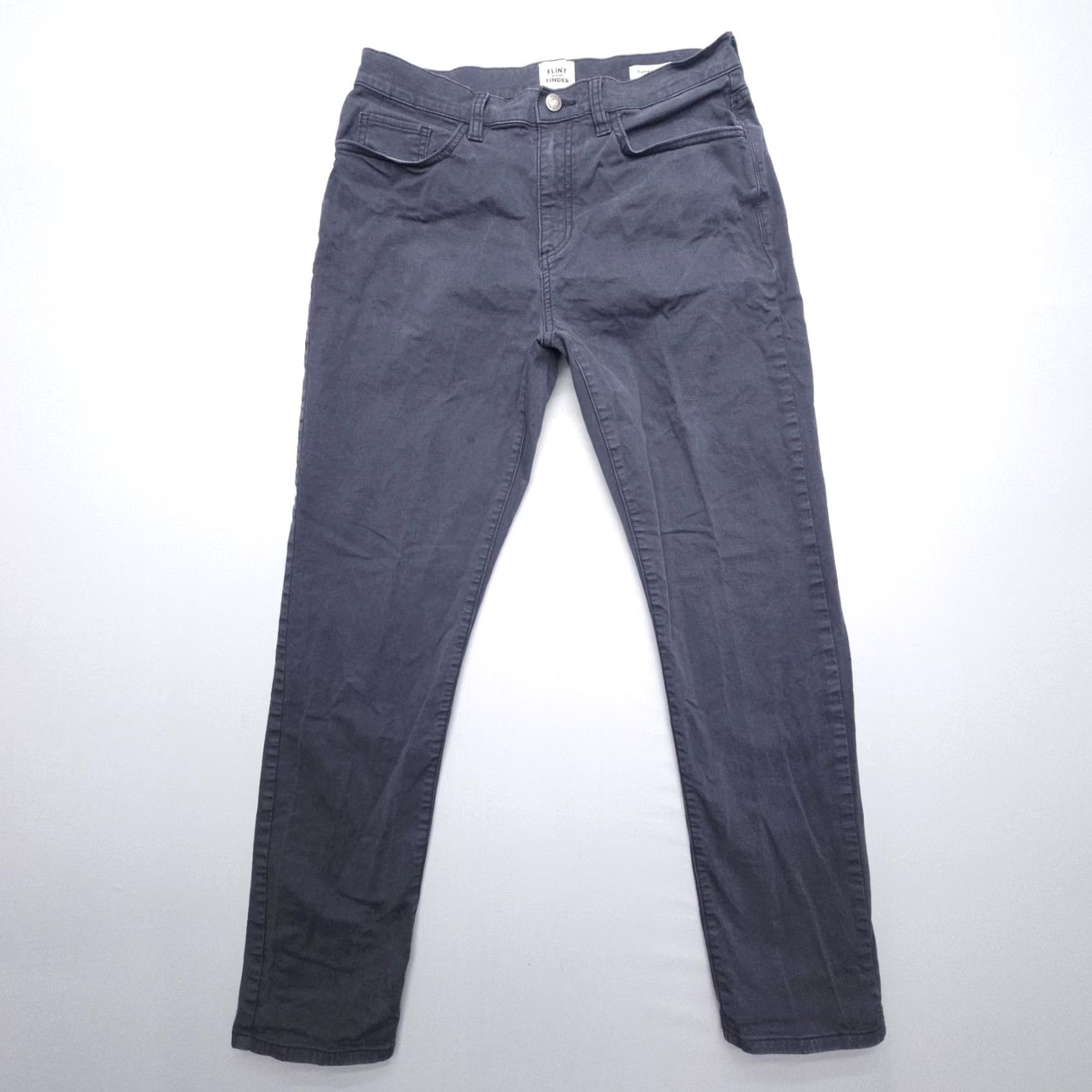 Flint And Tinder Flint and Tinder 365 Chino Pants Mens 30x30 Gray Twill Regular Straight Tapered Travel Business Casual Pants Mens Size US 30 / EU 46 - 2 Thumbnail
