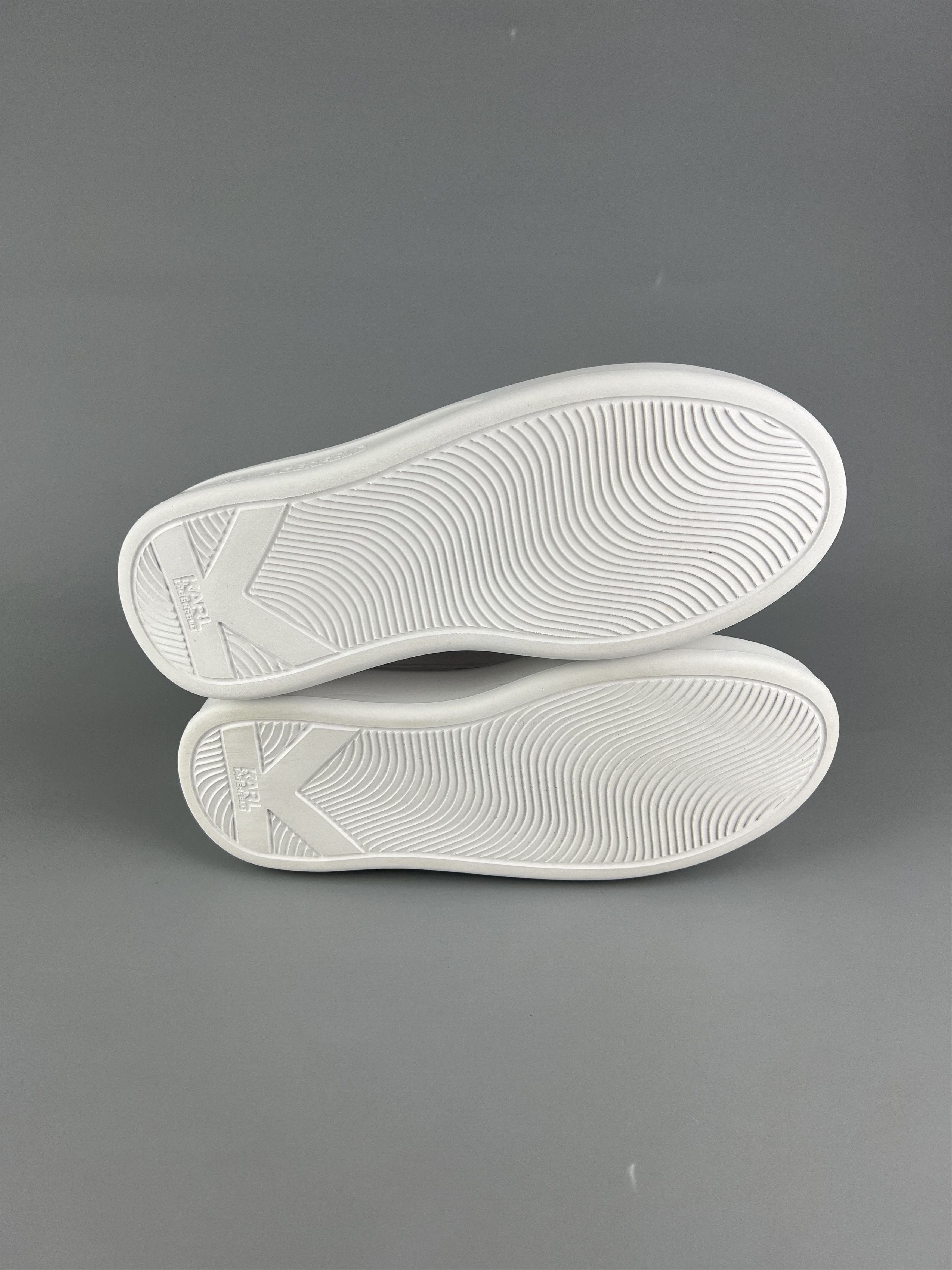 Karl Lagerfeld Karl Lagerfeld Women's White Leather Sneakers US5 Size US 5 / IT 35 - 7 Thumbnail