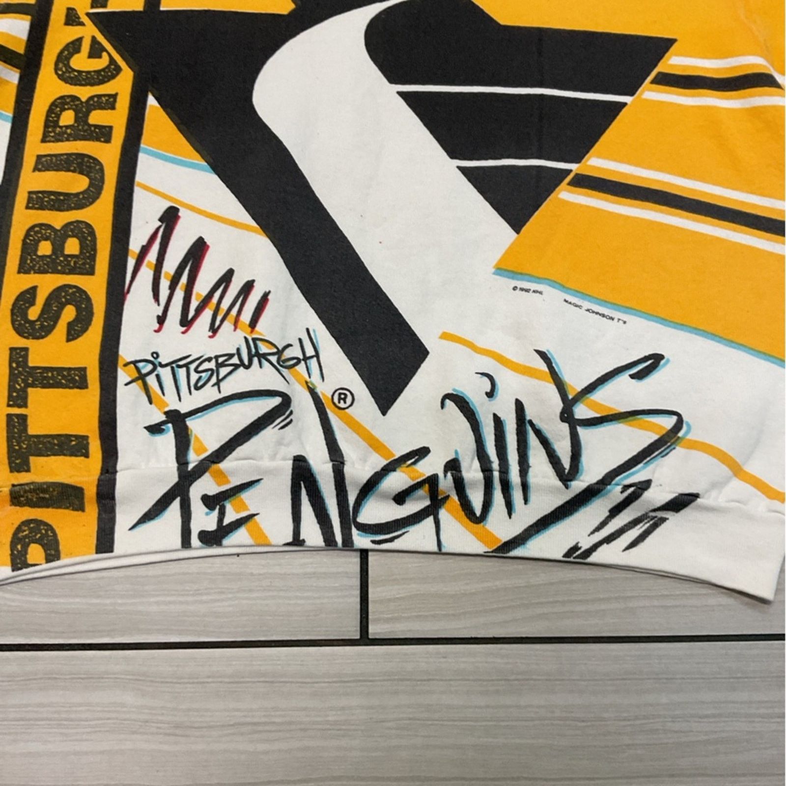 NHL Vintage NHL Magic Johnson Pittsburgh Penguins AOP Sweatshirt Size US XL / EU 56 / 4 - 9 Thumbnail