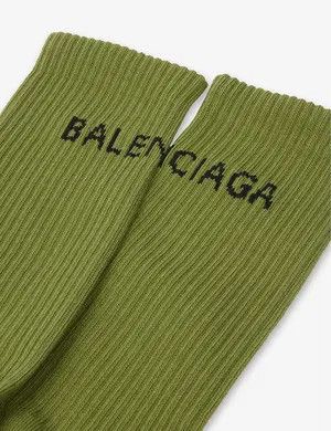 Balenciaga o1in1g0924 Size: S / Tennis Socks in Green Size ONE SIZE - 2 Thumbnail
