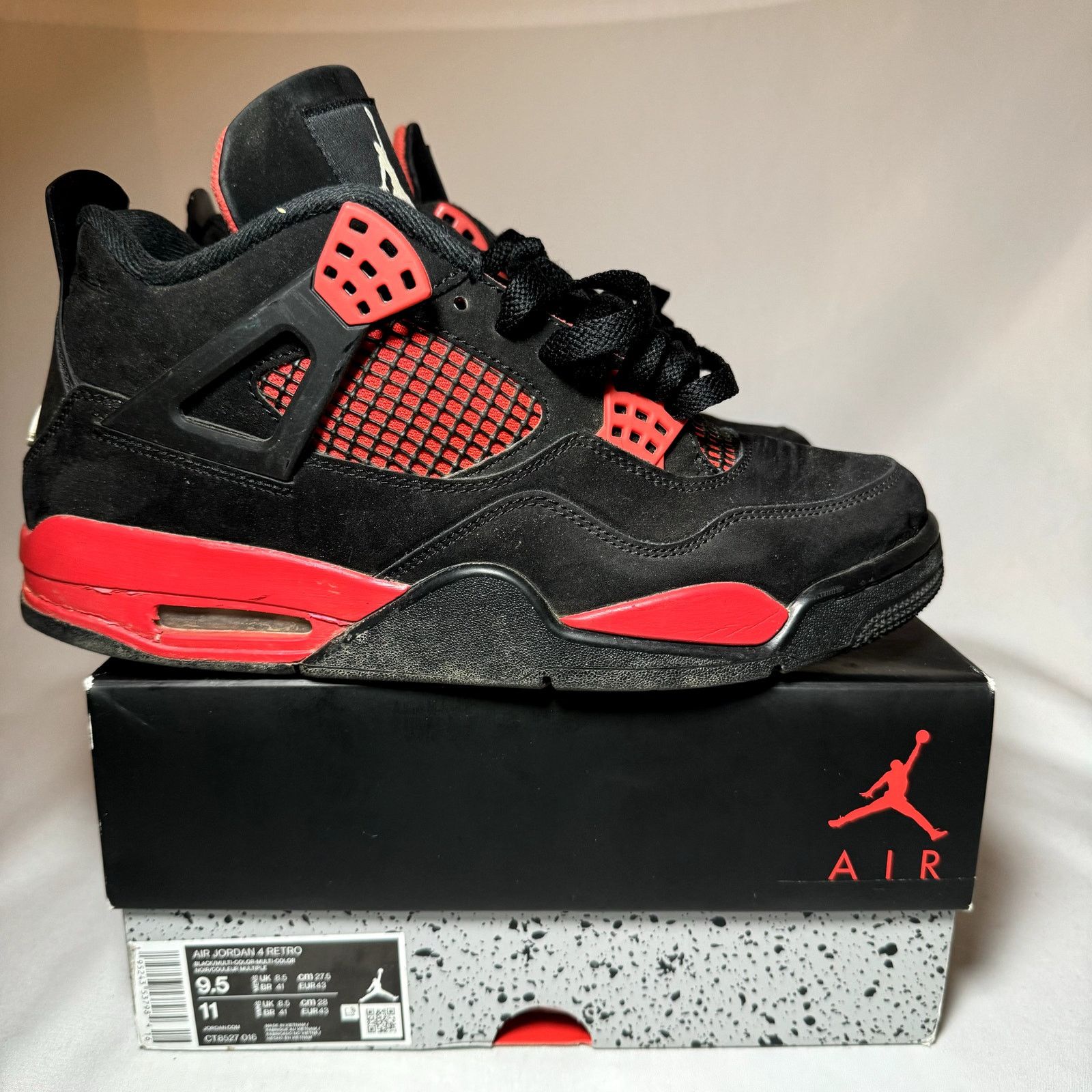 Size Nike Air Jordan Retro Red Thunder Men's Shoes