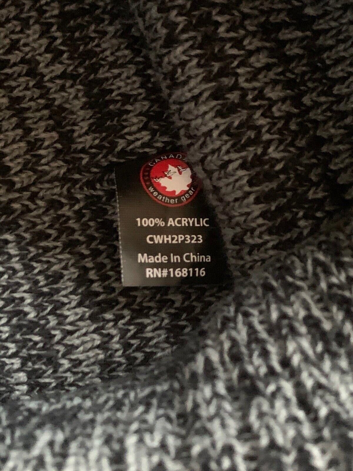 Other Canada Weather Gear Men’s 2 Pack Beanies Hats NEW Black Gray Size ONE SIZE - 5 Thumbnail