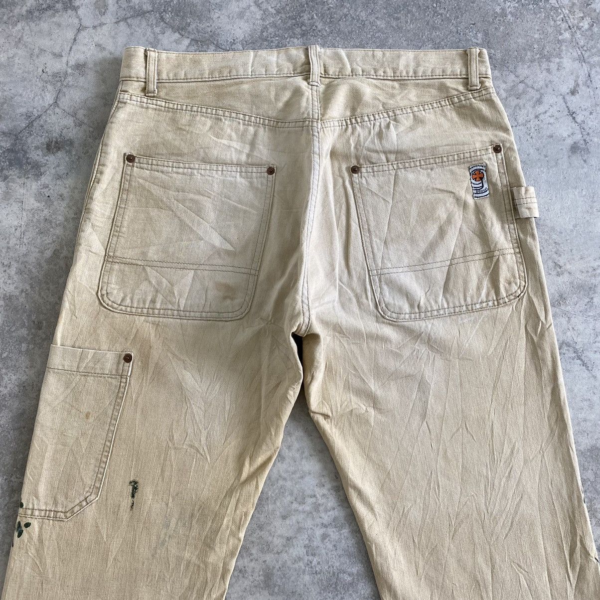 Sugar Cane Gowest Ebisunishi Japan Works/Military Splatter Denim Jeans Size US 34 / EU 50 - 13 Thumbnail