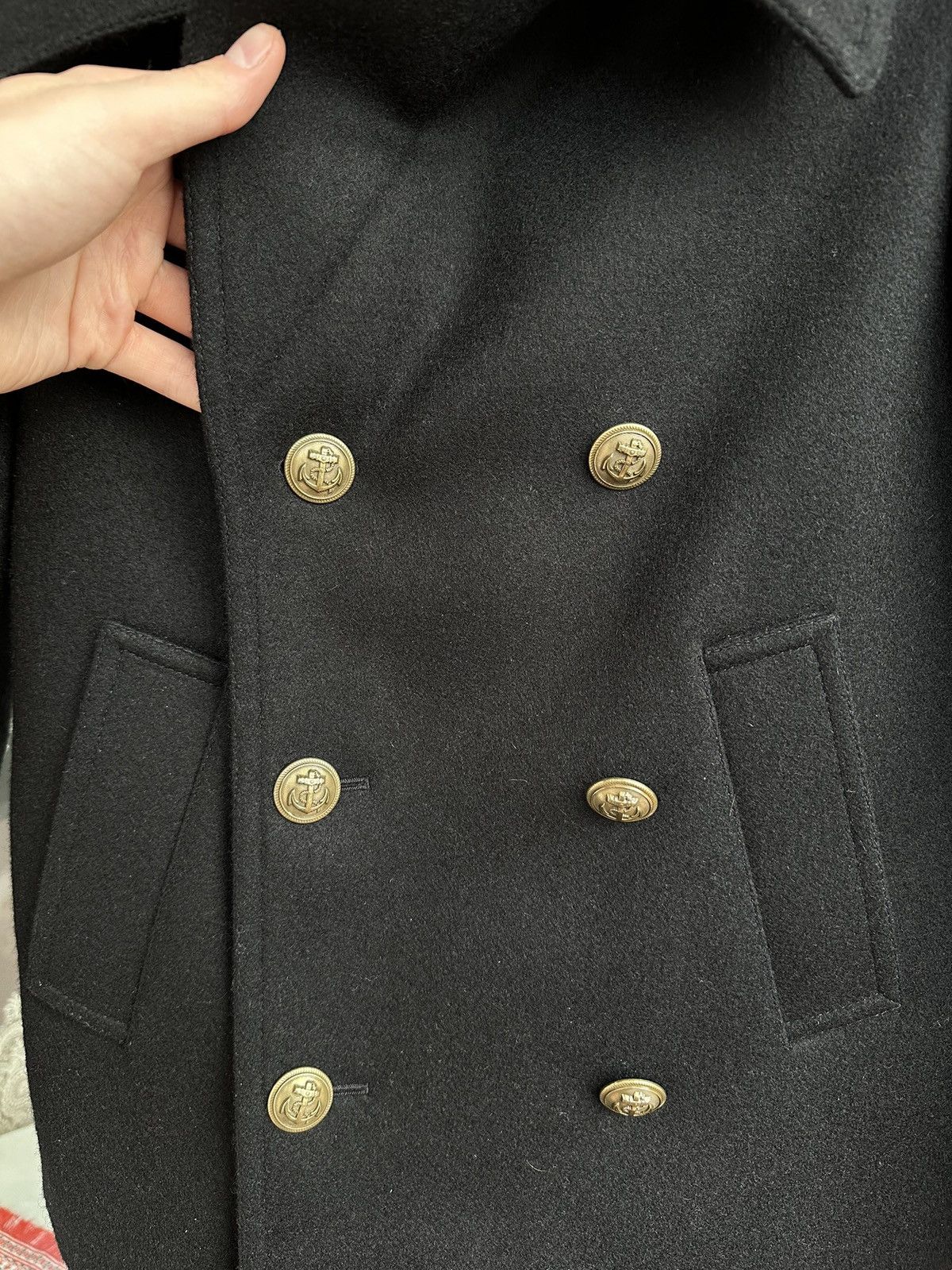 Saint Laurent Paris Saint Laurent Double Breasted Wool Coat Size XS / US 0-2 / IT 36-38 - 5 Thumbnail