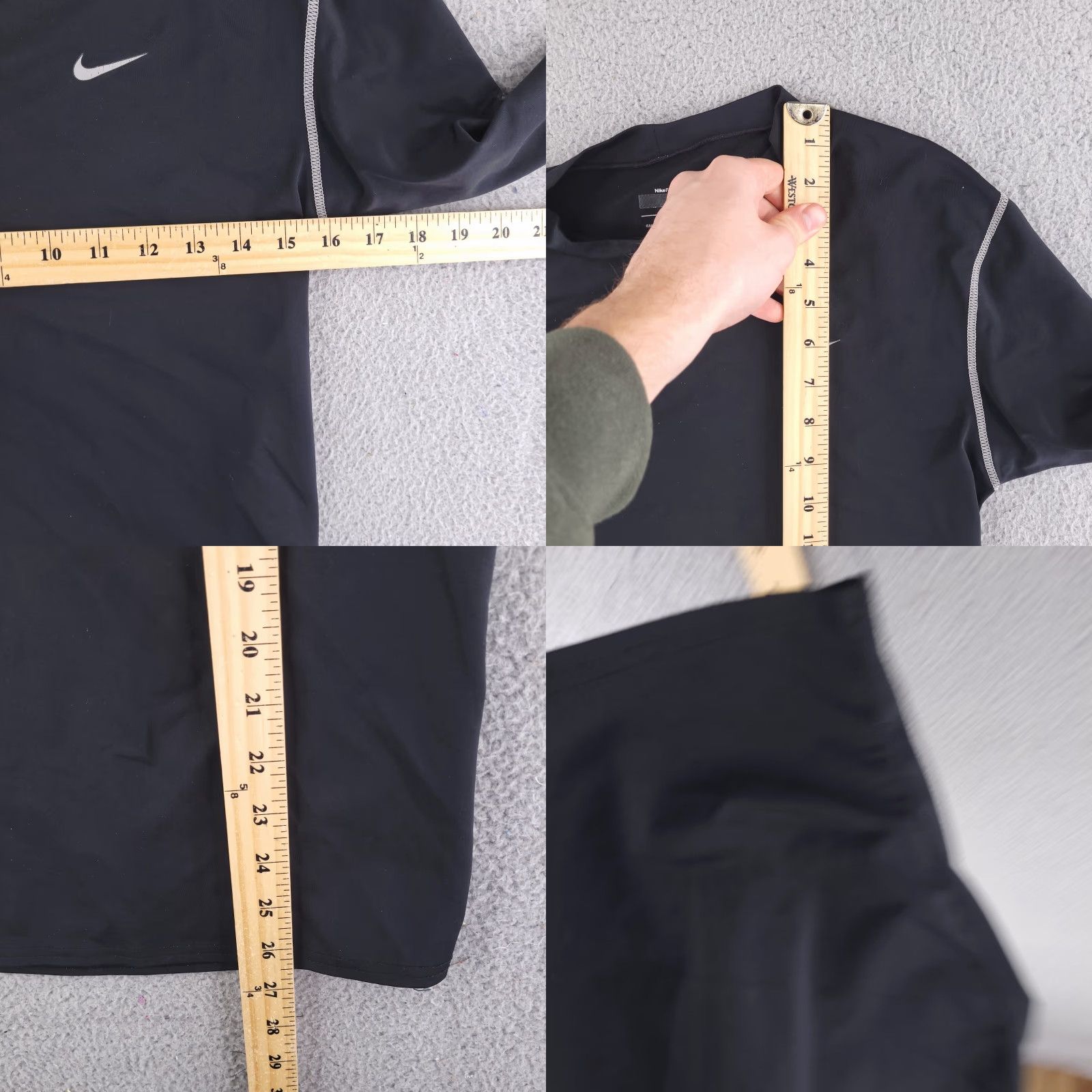 Nike Nike Shirt Mens Large Compression Long Sleeve Gym Workout Run Size US L / EU 52-54 / 3 - 8 Thumbnail