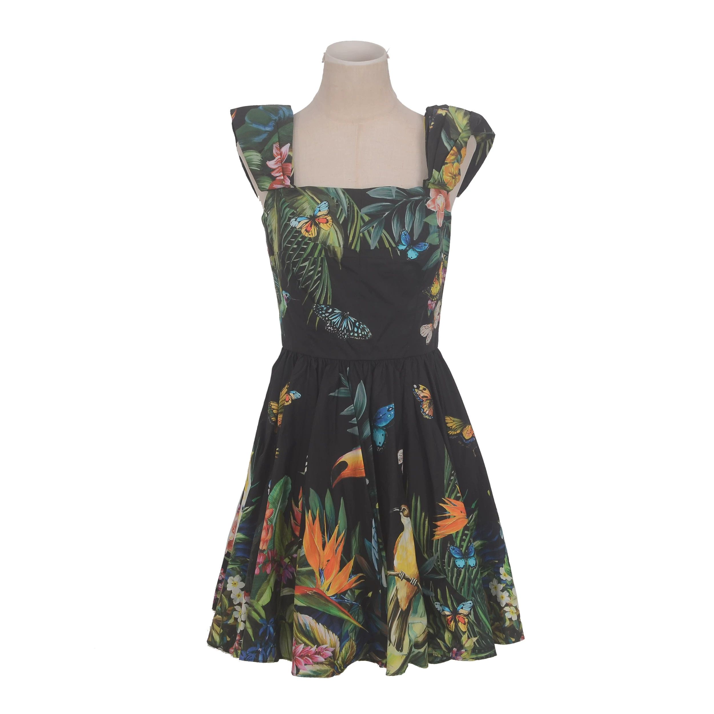 Gucci Gucci Printed Cotton Multi Dress M Women Size M / US 6-8 / IT 42-44 - 1 Thumbnail