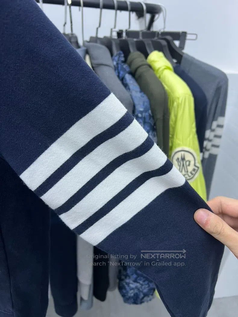 Thom Browne Thom Browne Blue navy zip jacket Size US M / EU 48-50 / 2 - 3 Thumbnail