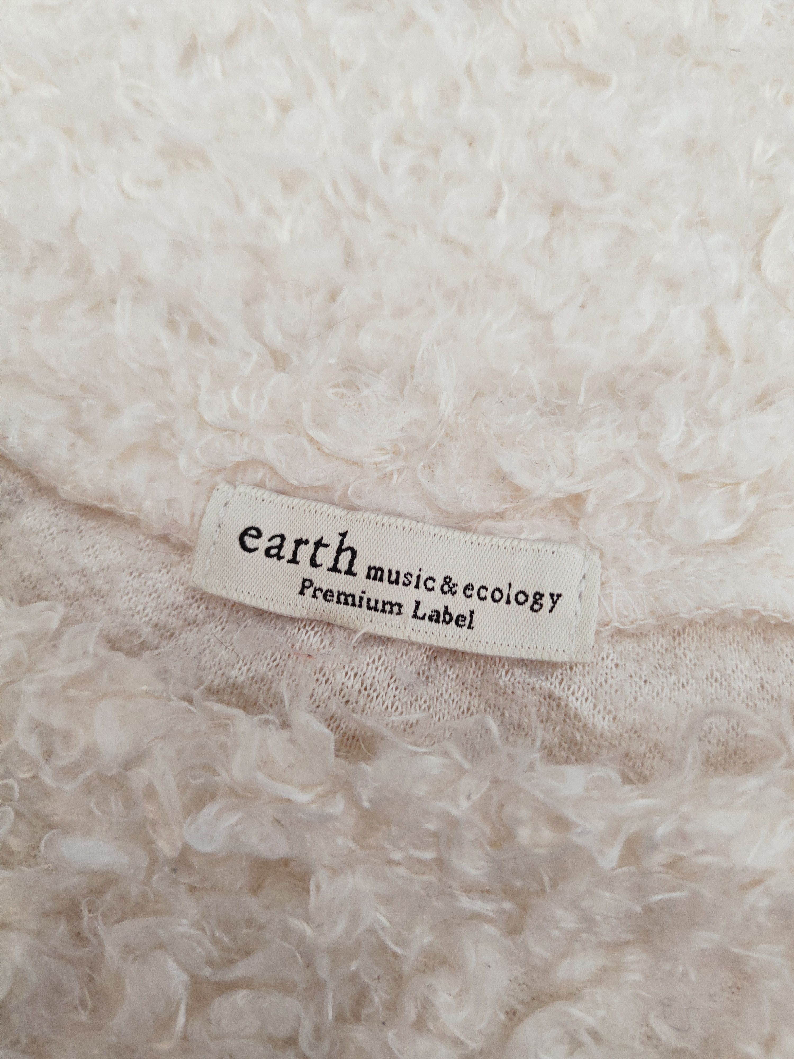 Japanese Brand × Vintage Earth Music & Ecology Ivory Fur Mohair Knitwear Size M / US 6-8 / IT 42-44 - 13 Thumbnail