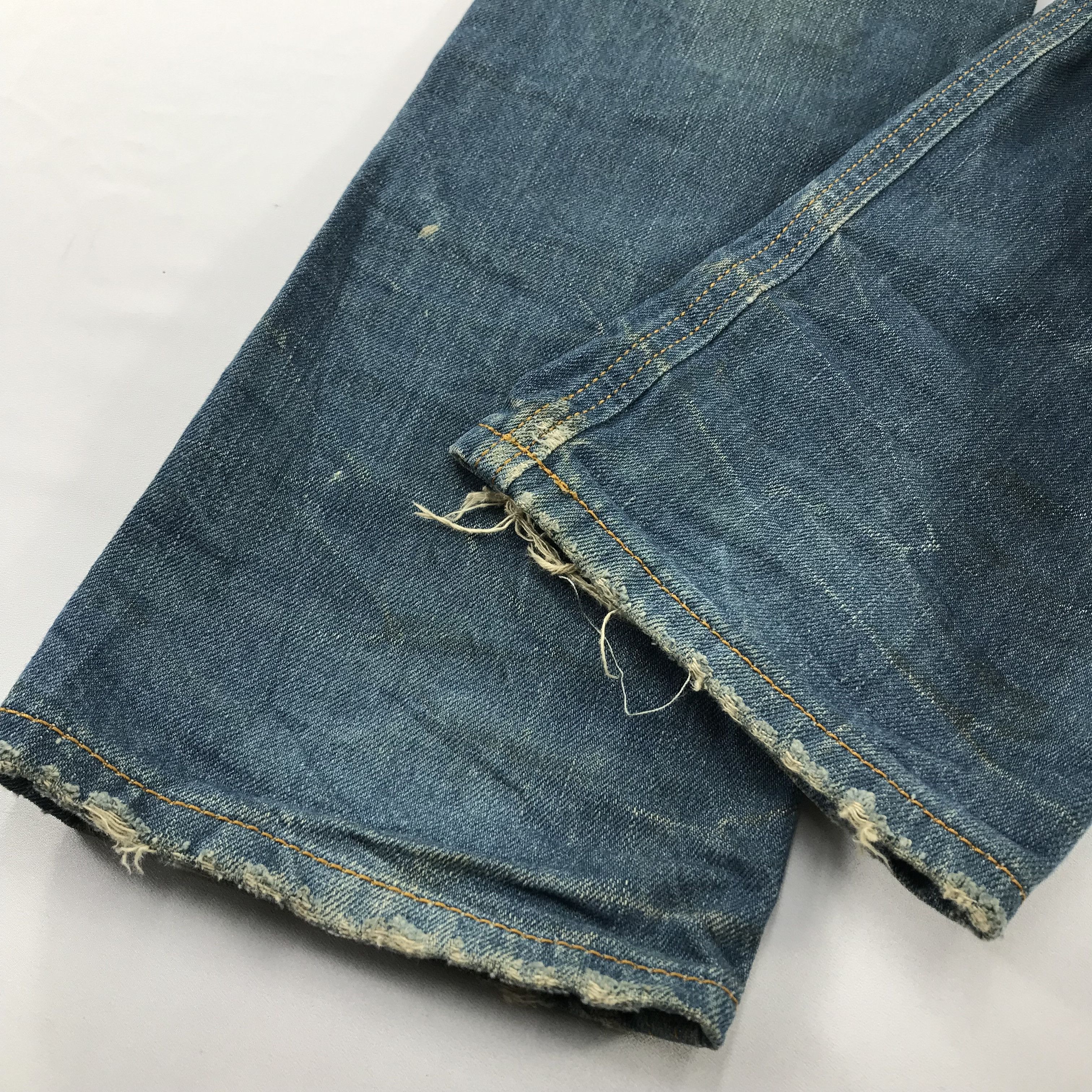 Diesel Diesel Thavar Slim Skinny Jeans Blue Distress Denim KJ3459 Size US 28 / EU 44 - 6 Thumbnail