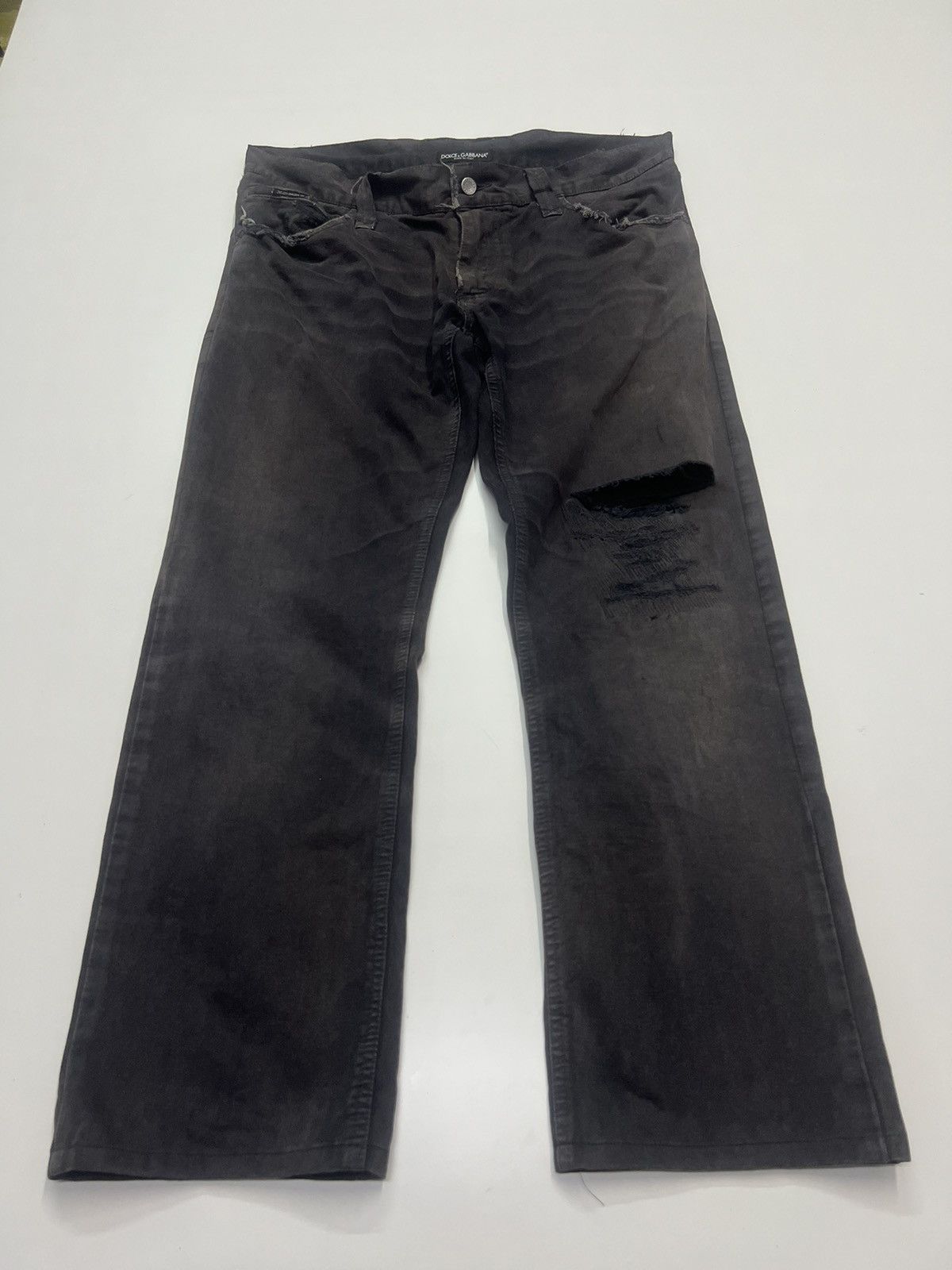 Dolce & Gabbana Dolce & Gabbana Distress Pants Size 38 Size US 38 / EU 54 - 4 Thumbnail