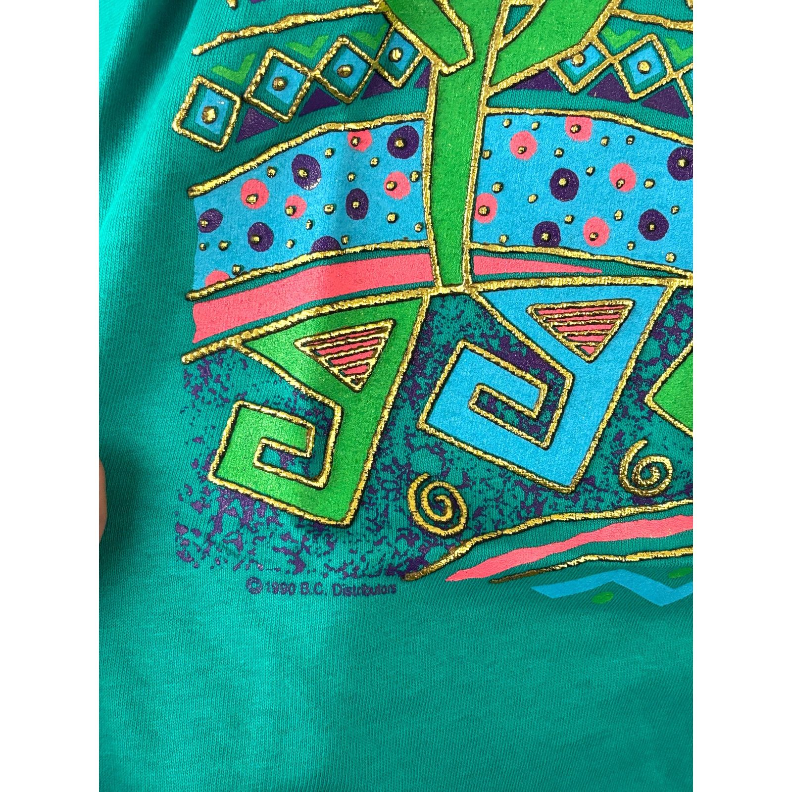 Vintage VTG Arizona Single Stitch Crewneck Tshirt Green Southwestern Size US L / EU 52-54 / 3 - 8 Thumbnail