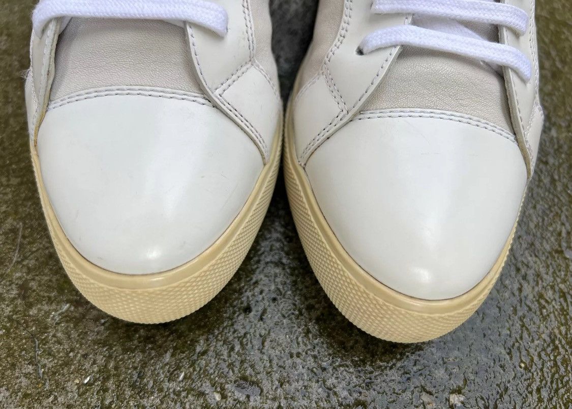 Prada ☄️Prada☄️White/Red Soft leather Sneakers (3T5743) Size US 8 / IT 38 - 12 Thumbnail
