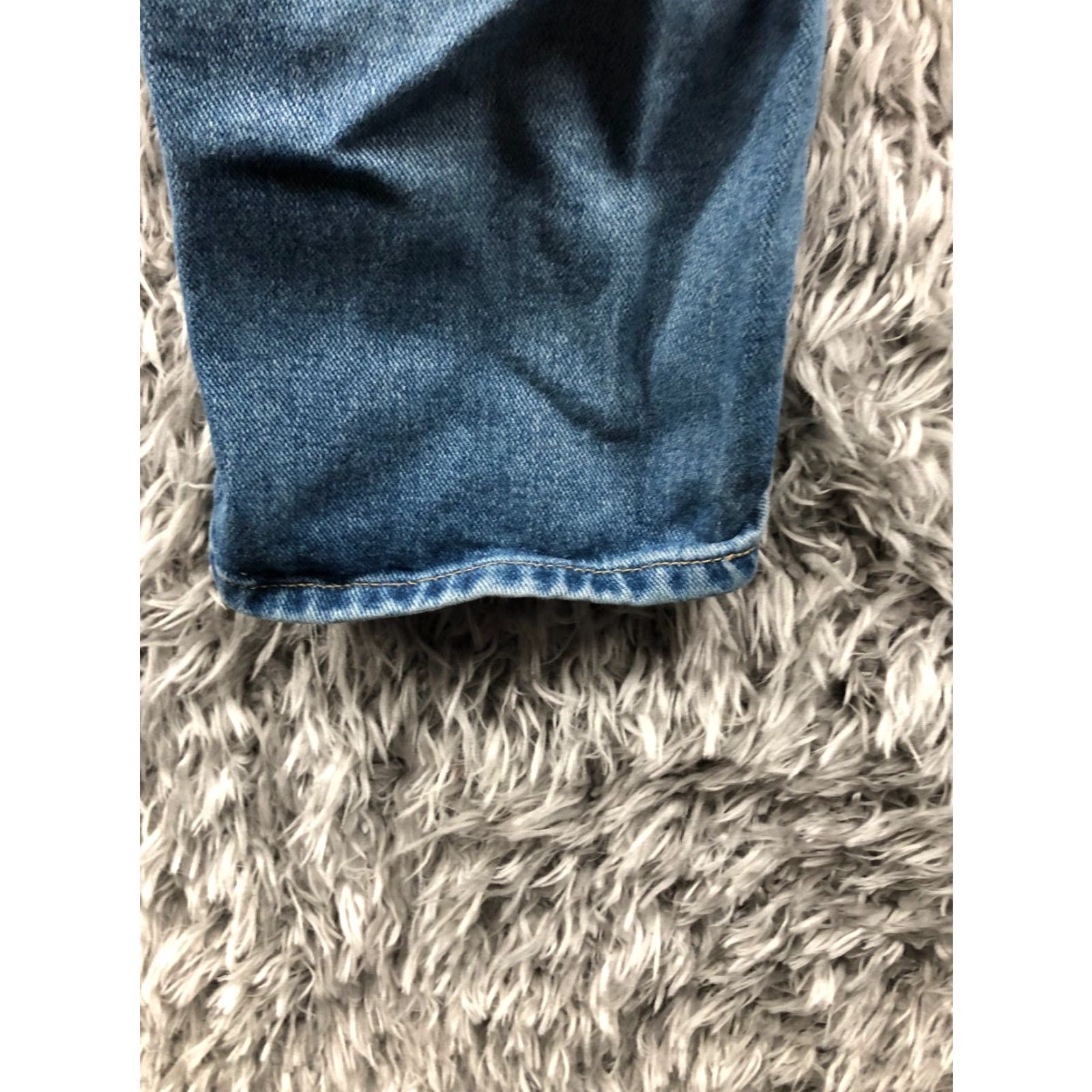 Denime Relativity Jeans Straight Womens Mid Rise Blue Denim Size 12 Short Regular 27in 5-Pocket Classic Modern Size 34" / US 12 / IT 48 - 7 Thumbnail