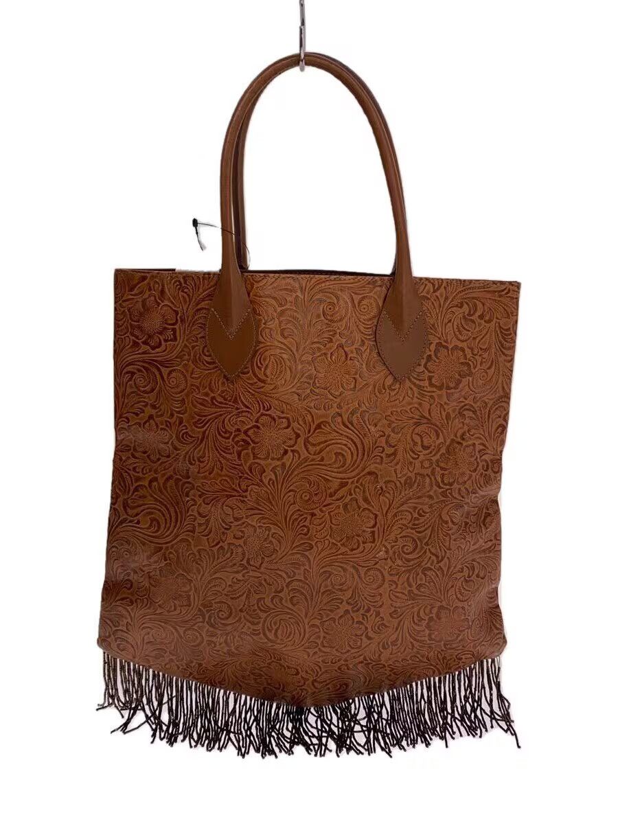 Comme des Garcons Floral Embossed Leather Fringe Tote Bag Size ONE SIZE - 1 Thumbnail