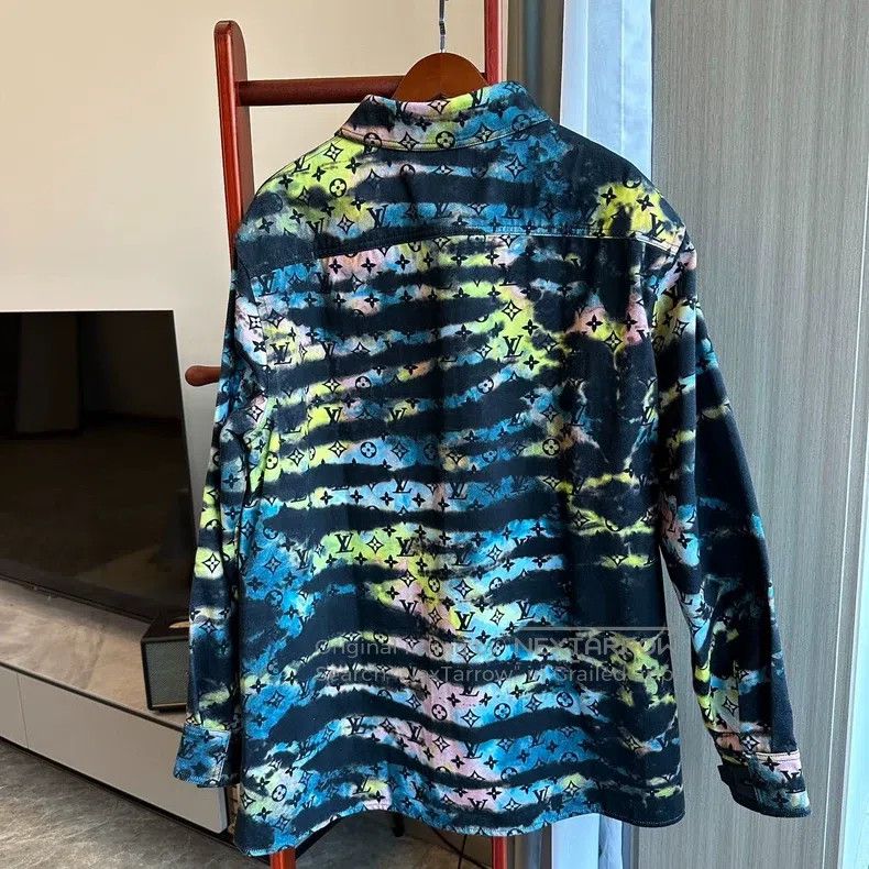 Louis Vuitton Louis Vuitton Laser presbyopic full print denim jacket Size US M / EU 48-50 / 2 - 2 Thumbnail