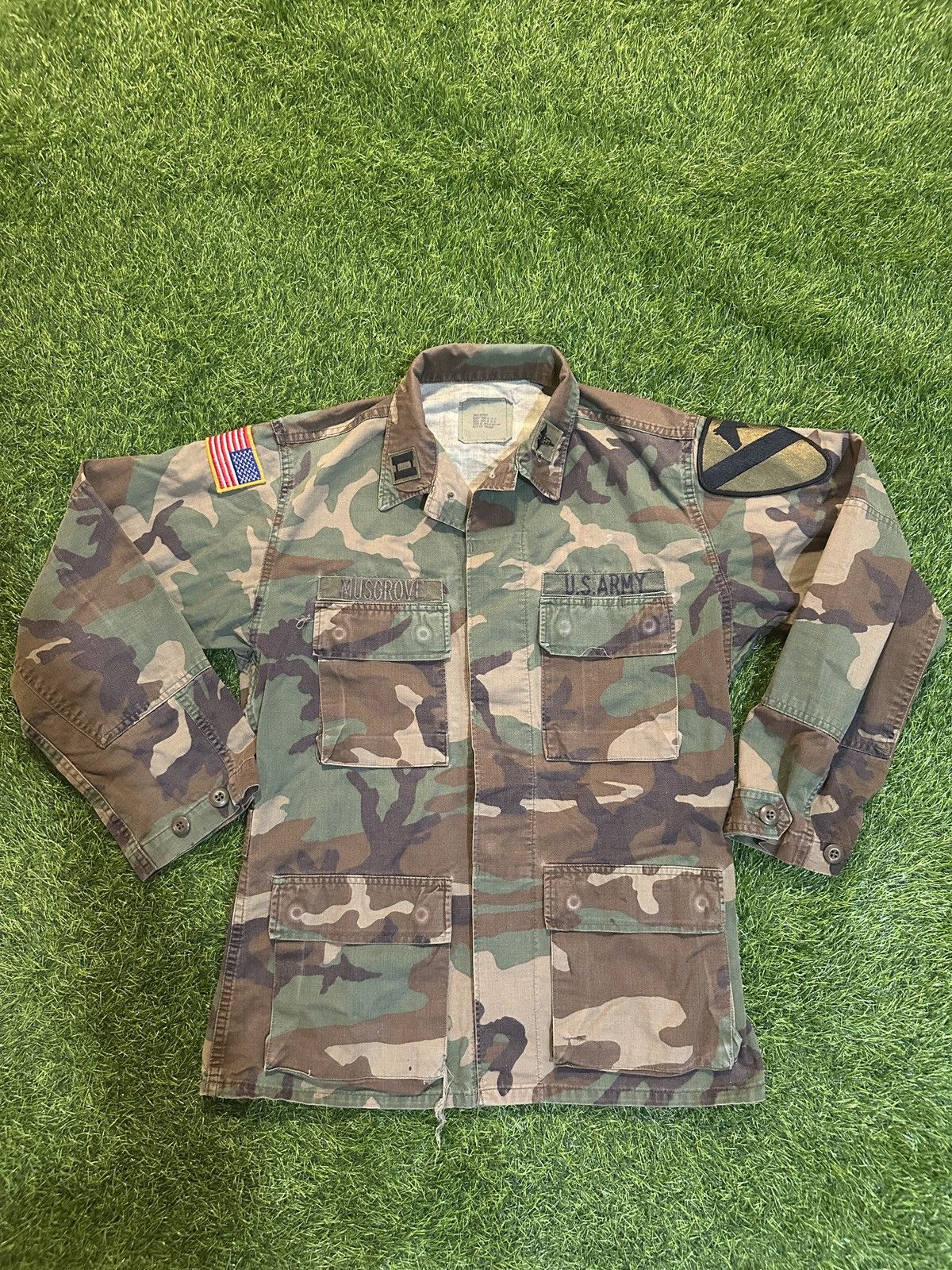 Vintage Vintage us army longsleeve collared shirt size L Size US L / EU 52-54 / 3 - 1 Thumbnail
