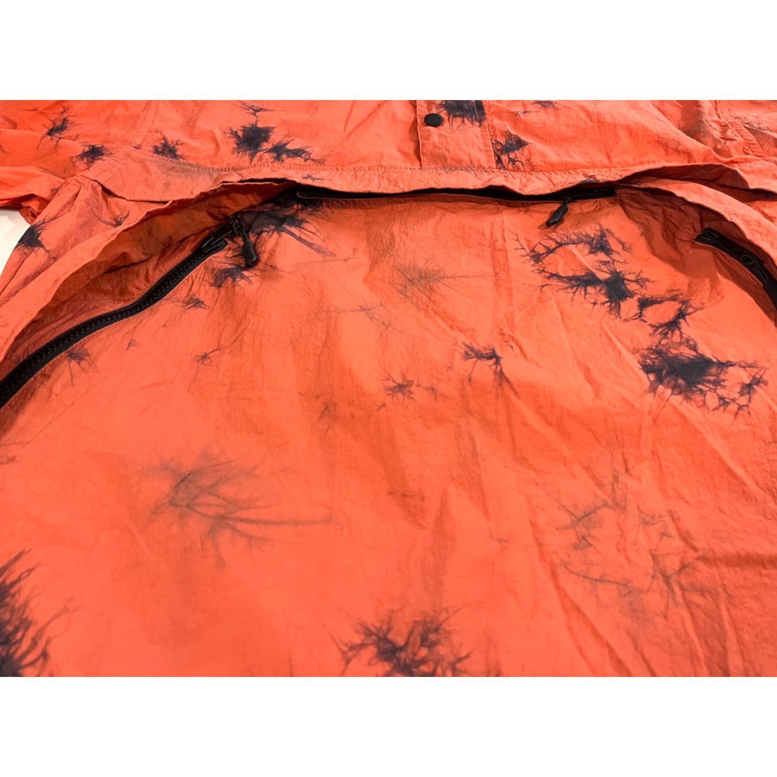 Vintage AlphaStyle Men's Jacket Tie Dye Super Lightweight Anorak Hooded Orange M Mens Streetwear Casual Size M Size US M / EU 48-50 / 2 - 5 Thumbnail