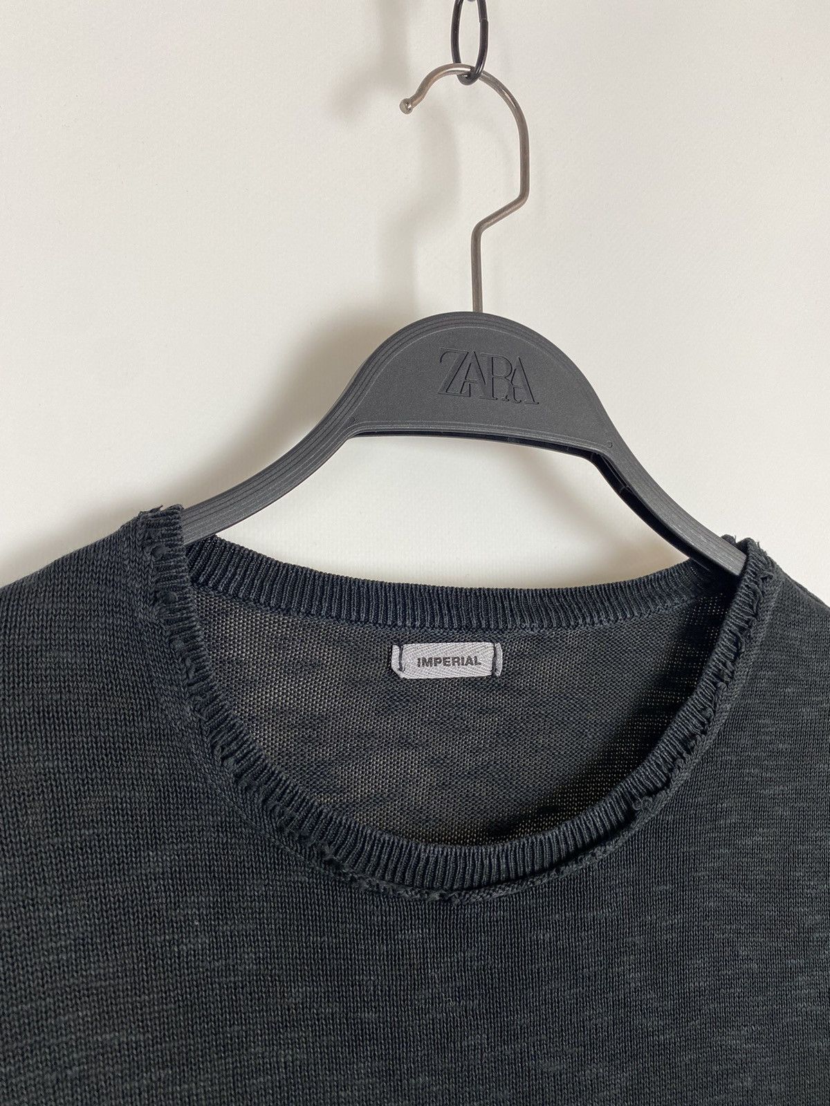 Imperial Imperial Distressed Buttons Shoulder Cotton Knit Sweater Size US S / EU 44-46 / 1 - 2 Thumbnail