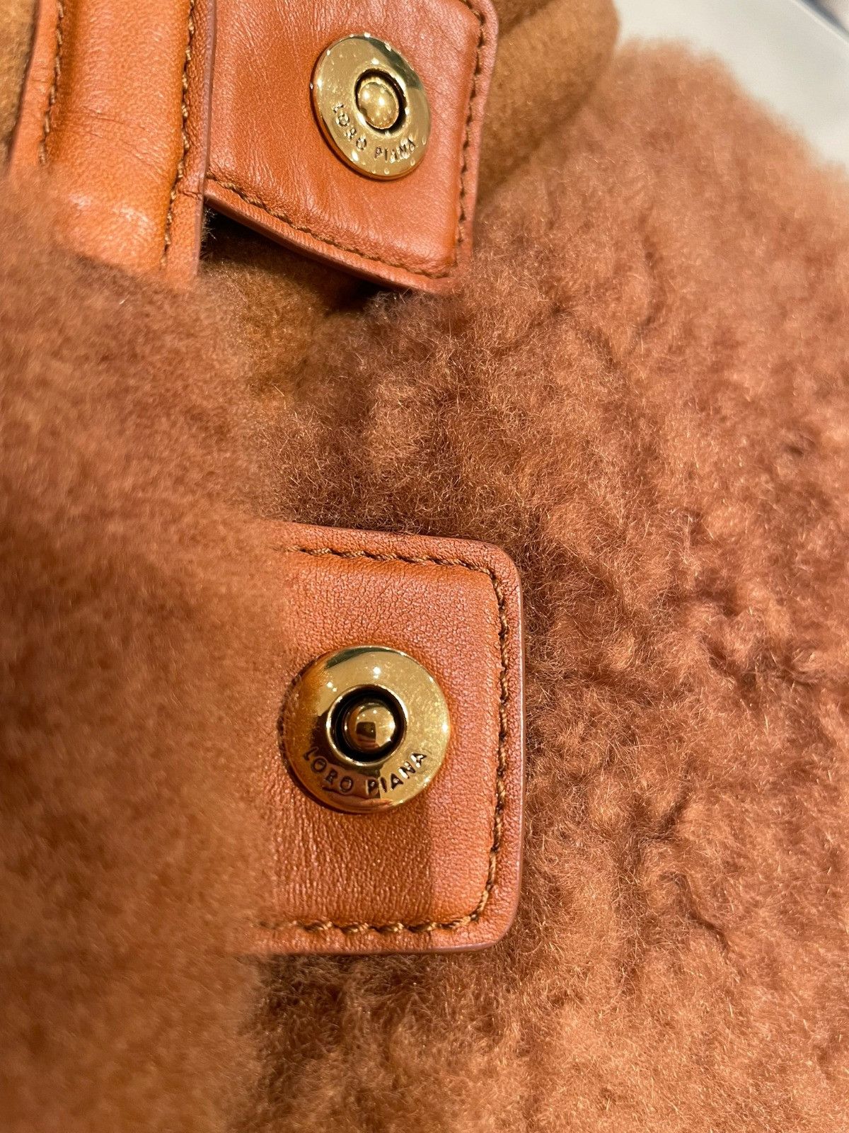 Loro Piana o1srvl11e0125 FAM8545 Jesper Shearling Jacket in Brown Size L / US 10 / IT 46 - 3 Thumbnail
