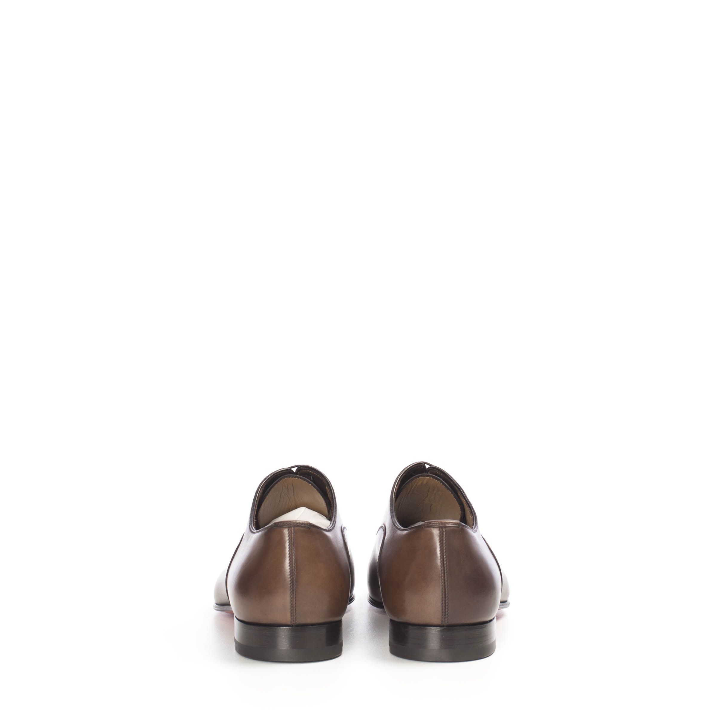 Brown Patinated Leather Greggo Oxford Shoes