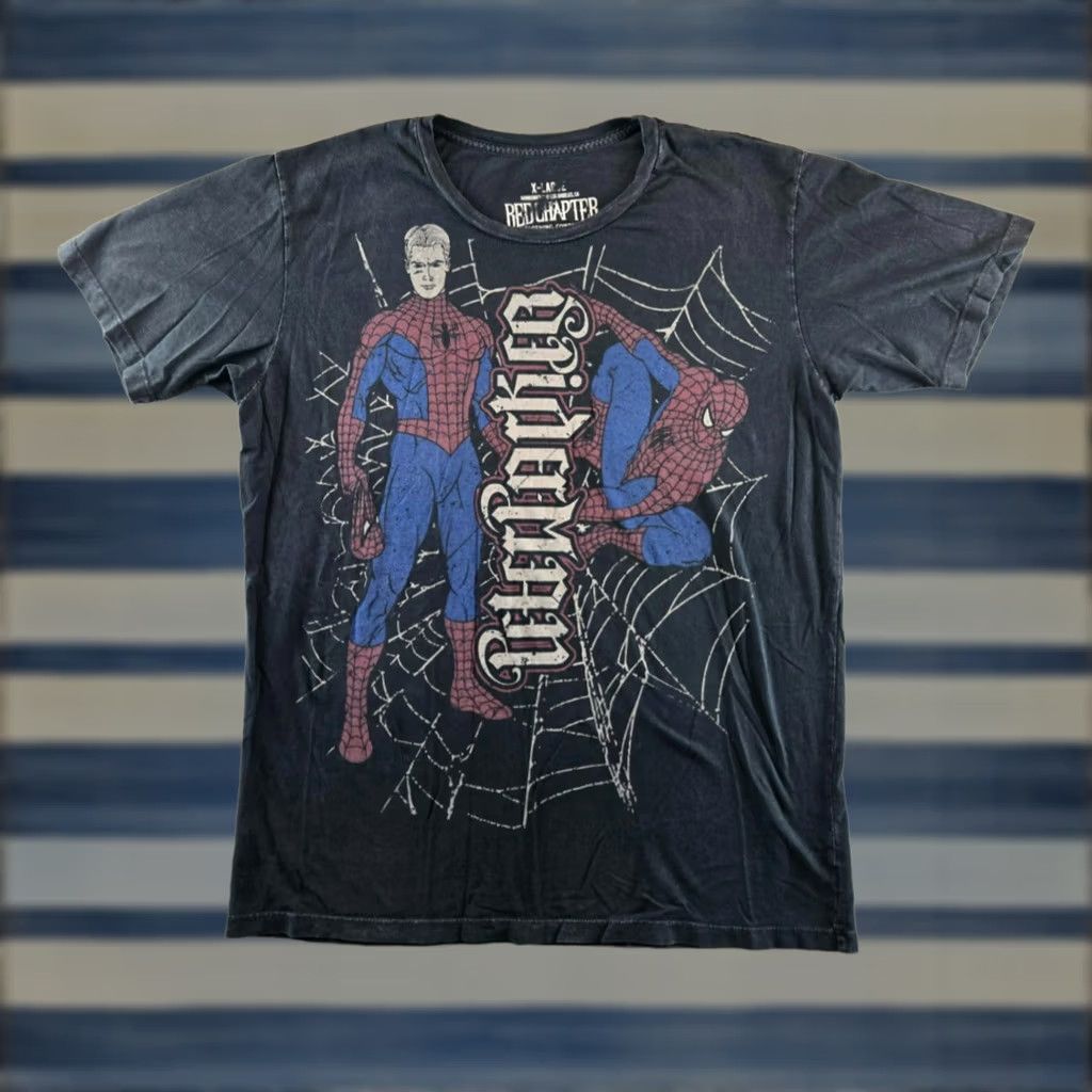 Kith × Vintage Kith Marvel Spiderman Avengers Vintage Tee Black