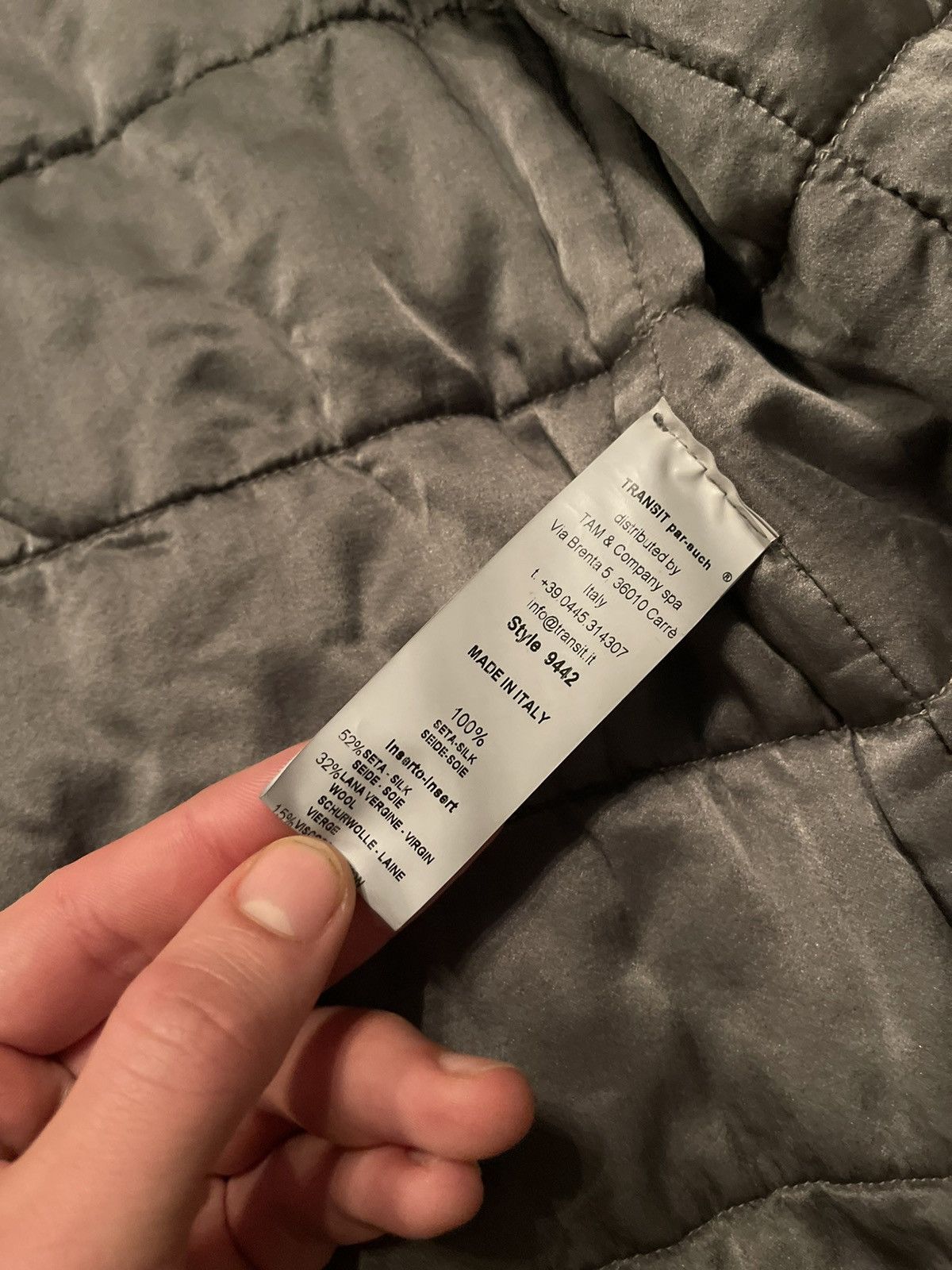 Transit × Transit Uomo Transit Par-Such 100% silk avant garde coat jacket Size M / US 6-8 / IT 42-44 - 8 Thumbnail