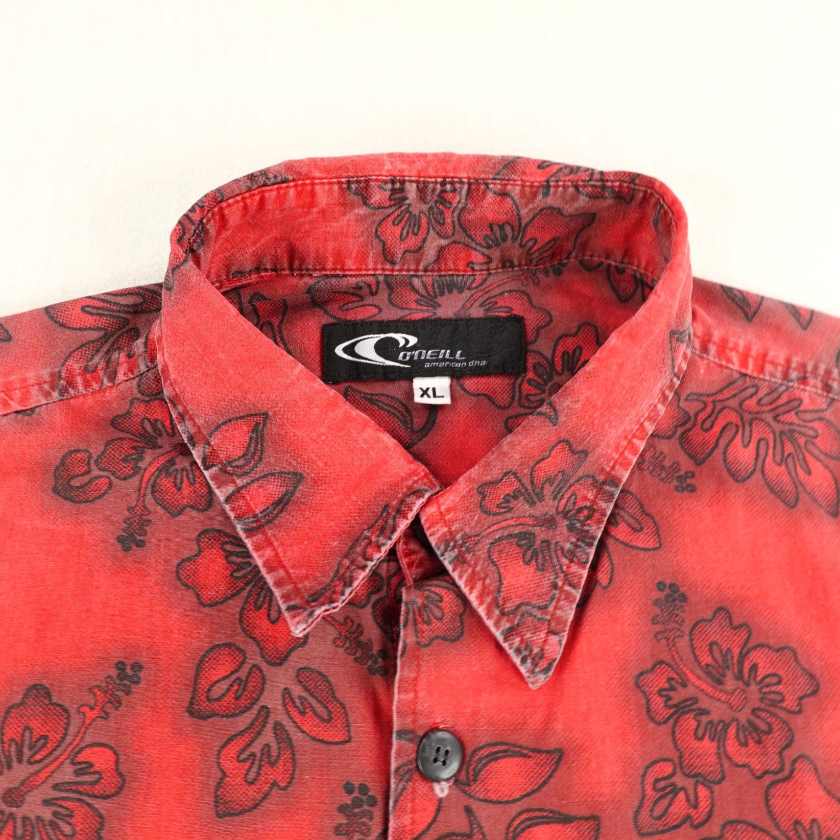 O'Neill VINTAGE O'Neill Shirt XL Red Floral Hawaiian Button Up 90s Beach Tropical Mens Size US XL / EU 56 / 4 - 2 Thumbnail