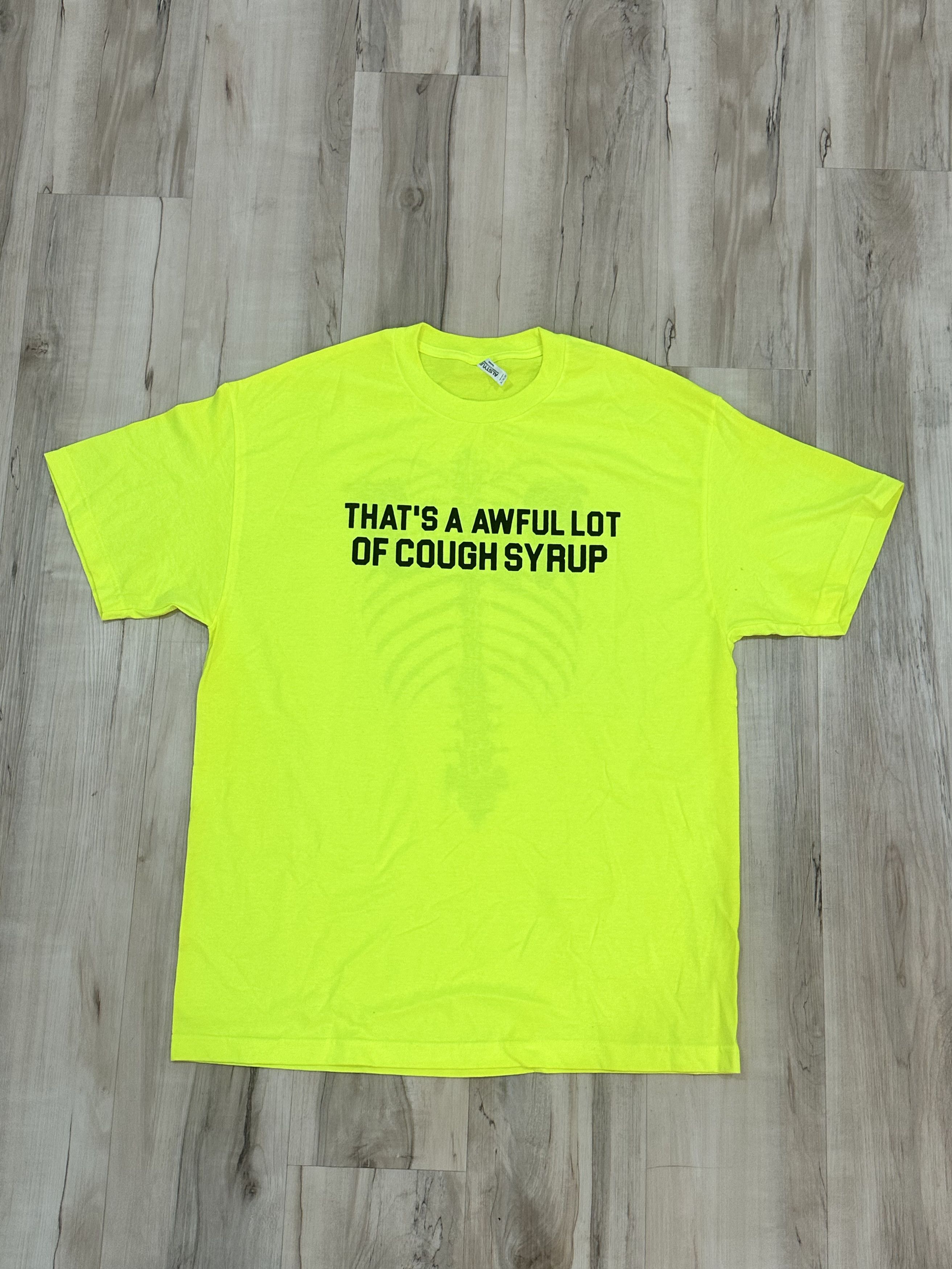 Other Neon Bone 'That's an Awful Lot of Cough Syrup' Tee – Size XL Size US XL / EU 56 / 4 - 1 Thumbnail
