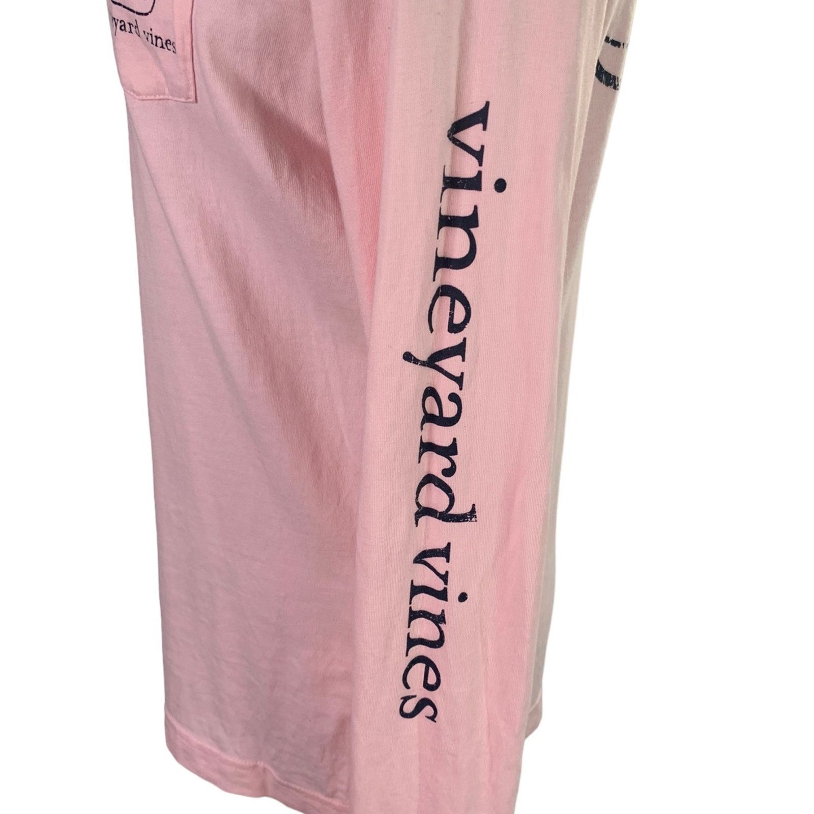 Vineyard Vines Vineyard Vines Womens Pink Long Sleeve Logo Cotton Small Size S / US 4 / IT 40 - 8 Thumbnail