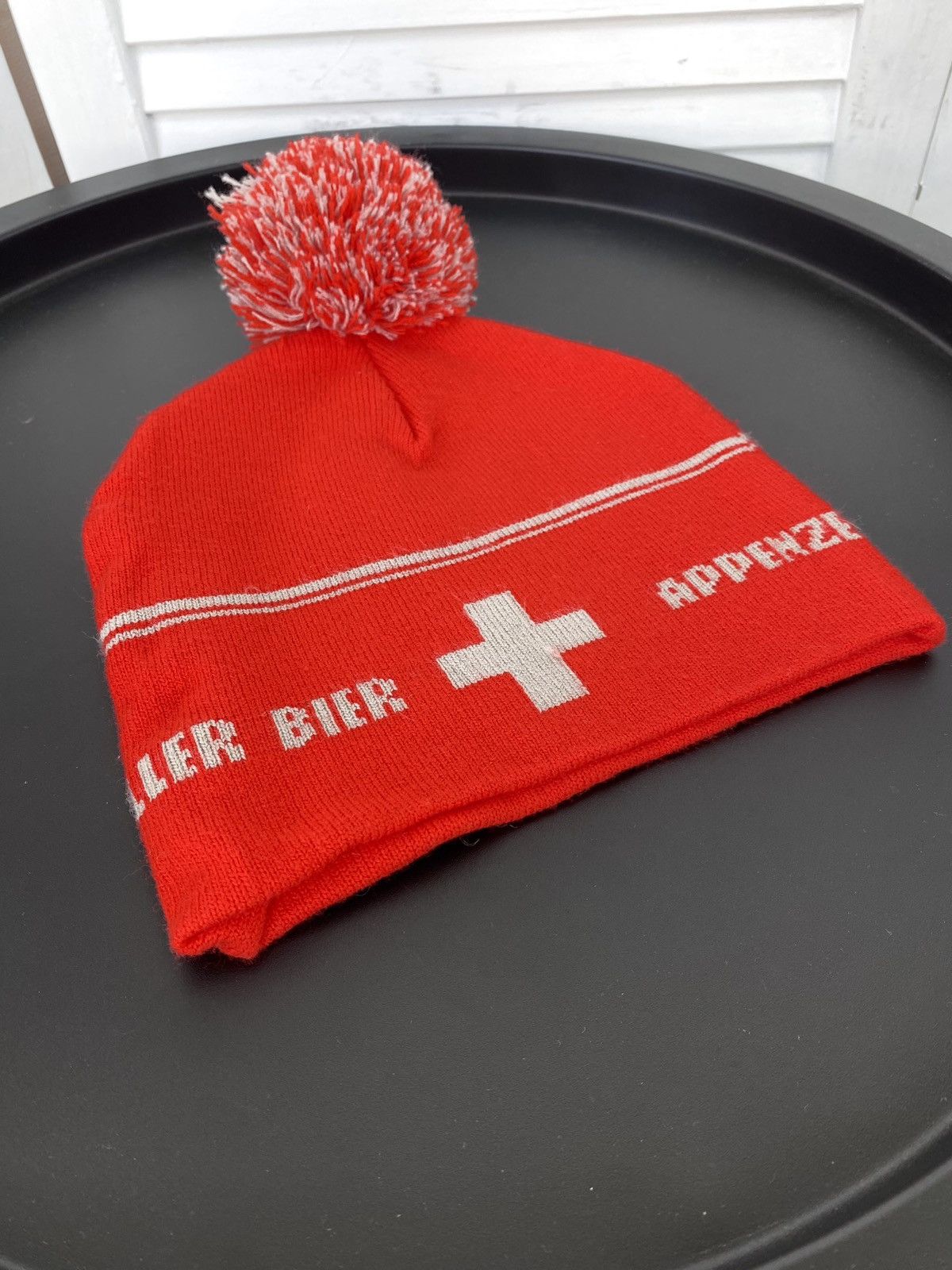 Japanese Brand × USA Olympics × Vintage Vintage 80's Appenzeller Bier Swiss Winter Ski Beanie Hat Size ONE SIZE - 3 Thumbnail