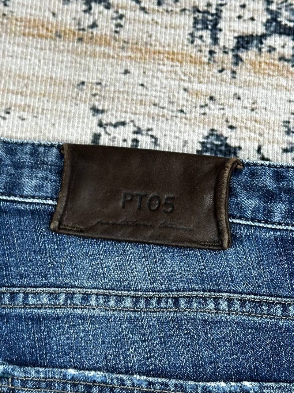 PT Torino Pt01 PT05 Torino Blue Ripped Italian Denim Jeans Pants Size US 38 / EU 54 - 14 Thumbnail