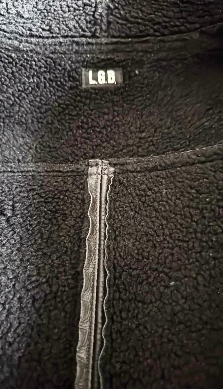 Le Grande Bleu (L.G.B.) LGB, Shearling Leather Jacket Size US M / EU 48-50 / 2 - 2 Thumbnail