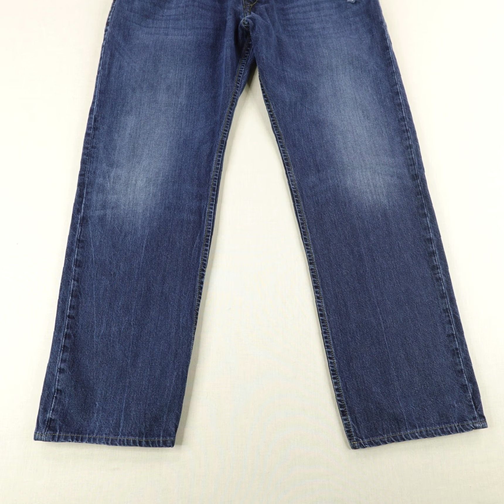 Diesel Diesel Jeans Mens 38 Blue Denim Darron Tapered Slim Fit Faded Button Fly Jeans Mens Size US 36 / EU 52 - 3 Thumbnail
