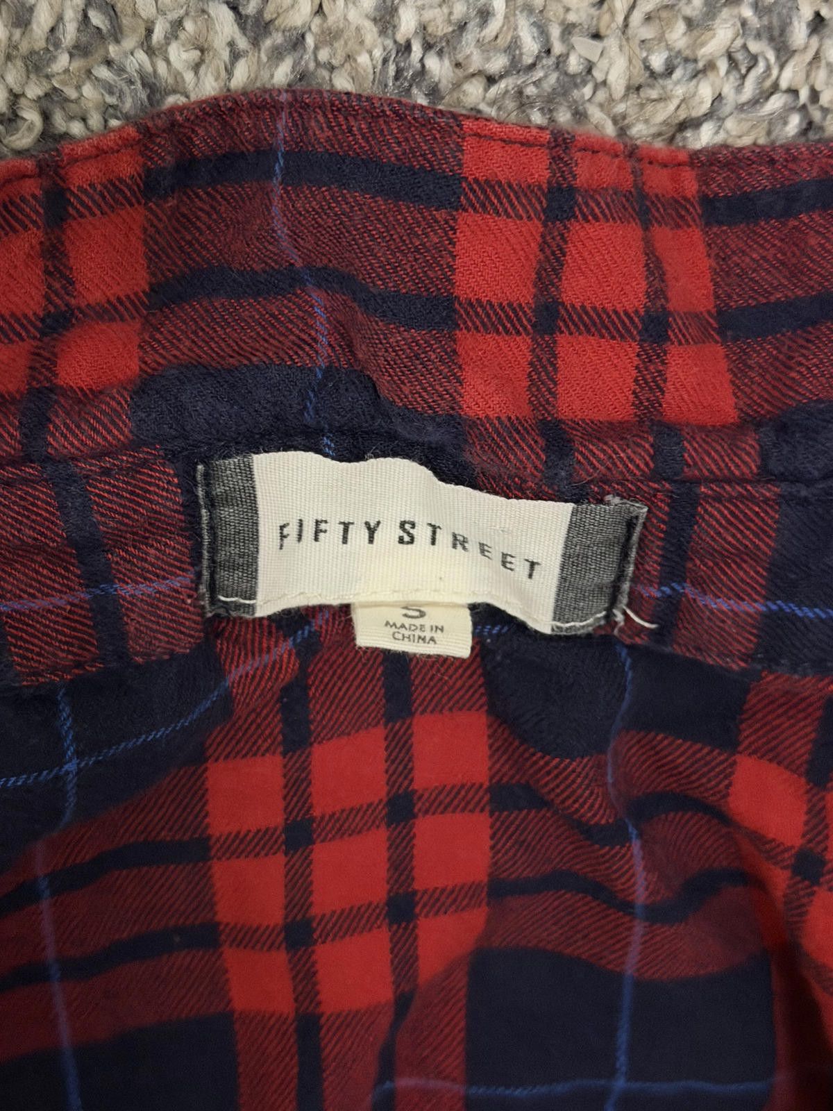 Other FIFTY STREET Flannel Longsleeve Collared Shirt (SMALL) Size S / US 4 / IT 40 - 6 Thumbnail